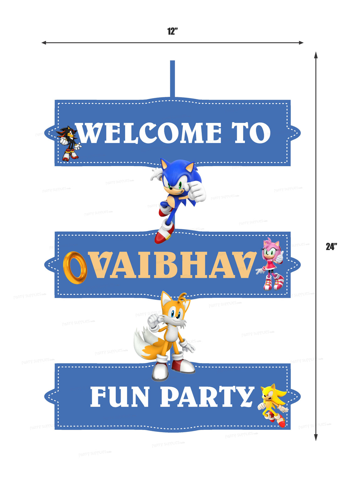 Sonic the Hedgehog Theme Door Poster