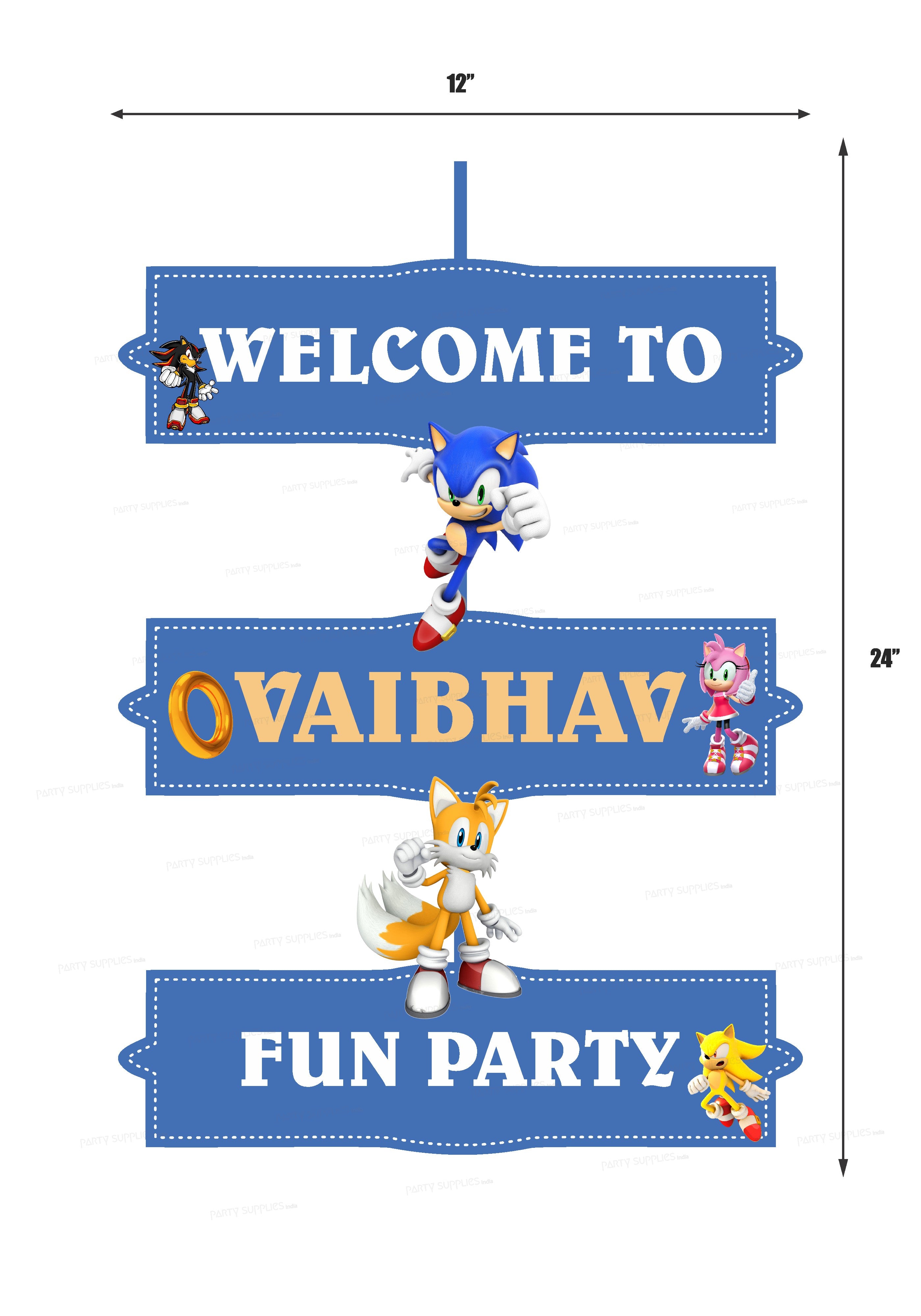 Sonic the Hedgehog Theme Door Poster