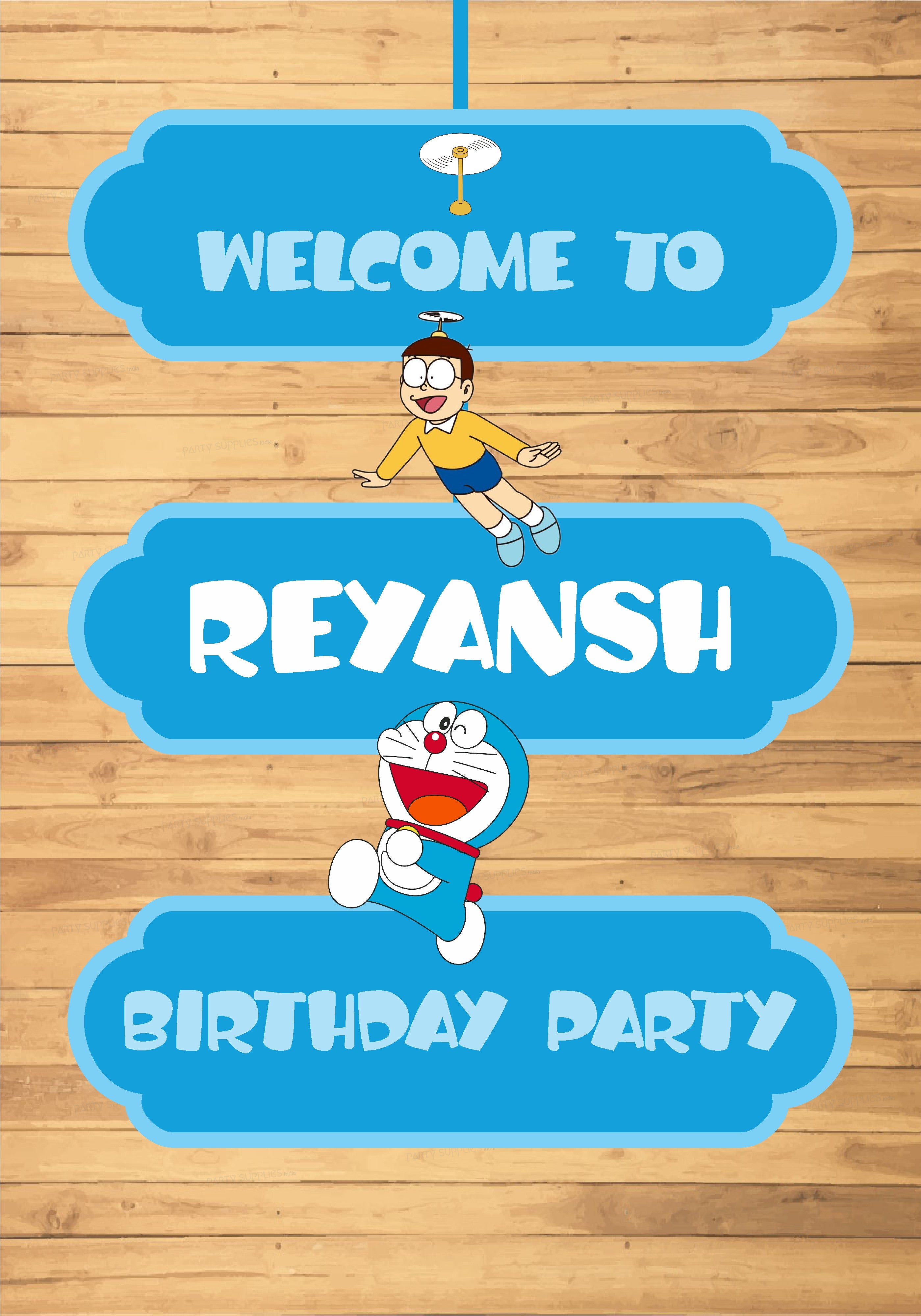 Doraemon Theme Door Poster