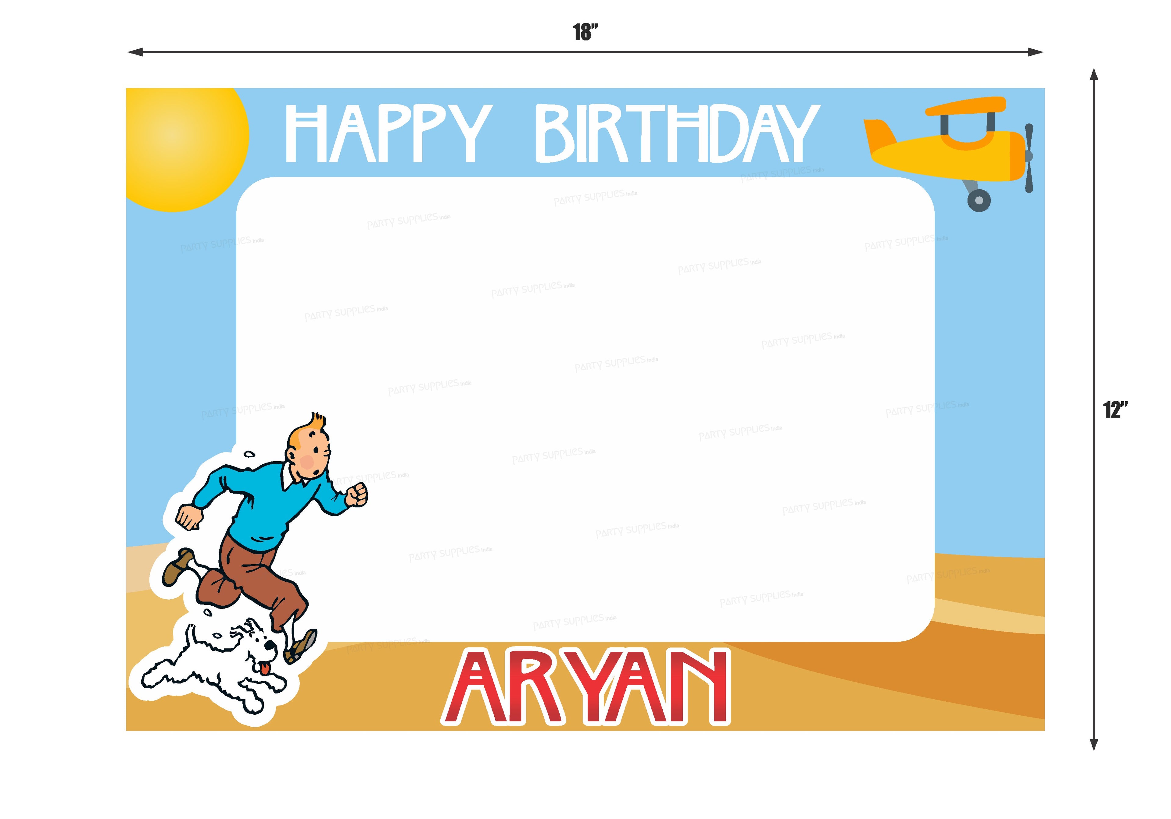 Tintin Theme Customized PhotoBooth