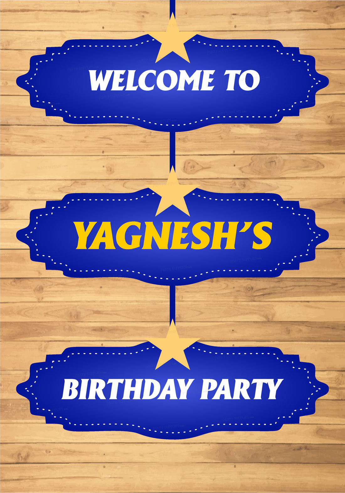 Twinkle Twinkle Little Star Boy Theme Door Poster