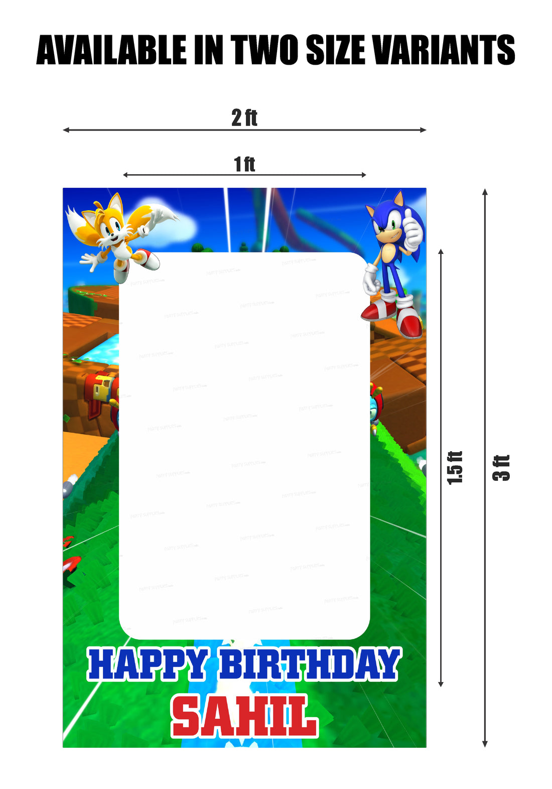 Sonic the Hedgehog Theme Personalized PhotoBooth