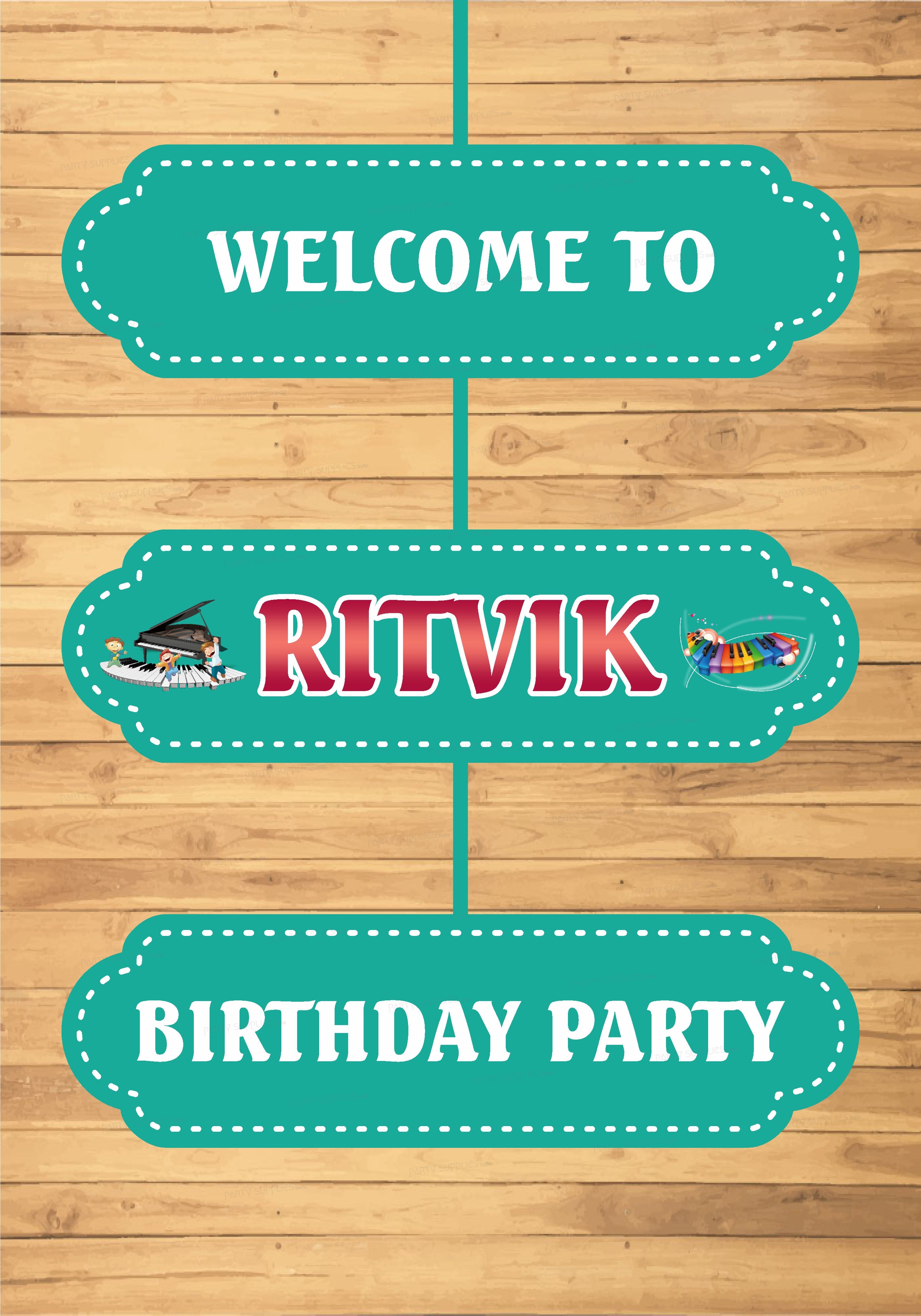 Music Theme Door Poster