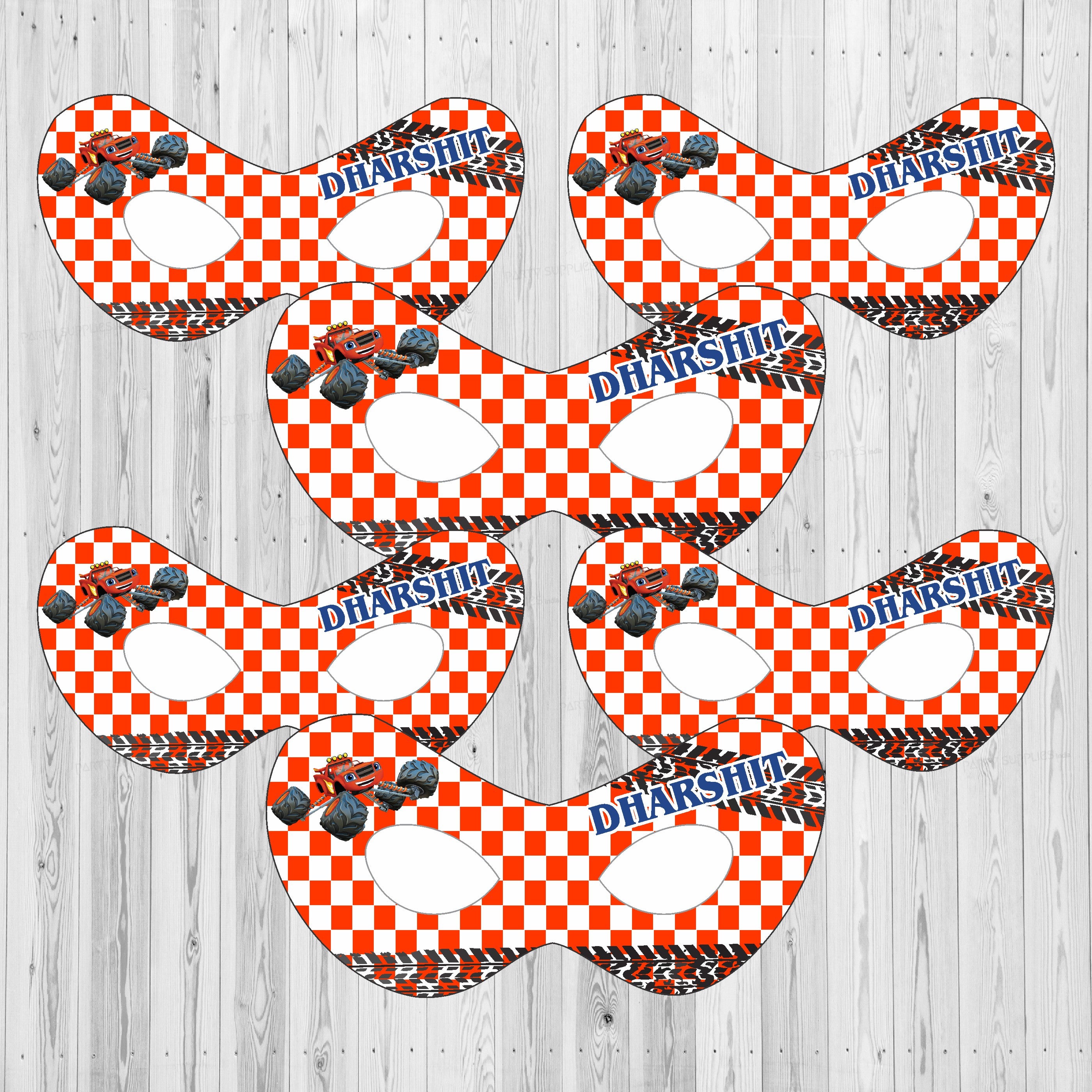 Blaze and the Monster Machines Theme Customized Eye Mask