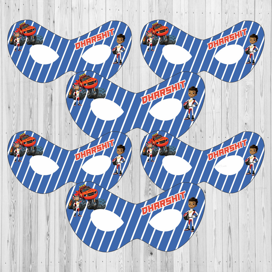 Blaze and the Monster Machines Theme Personalized Eye Mask