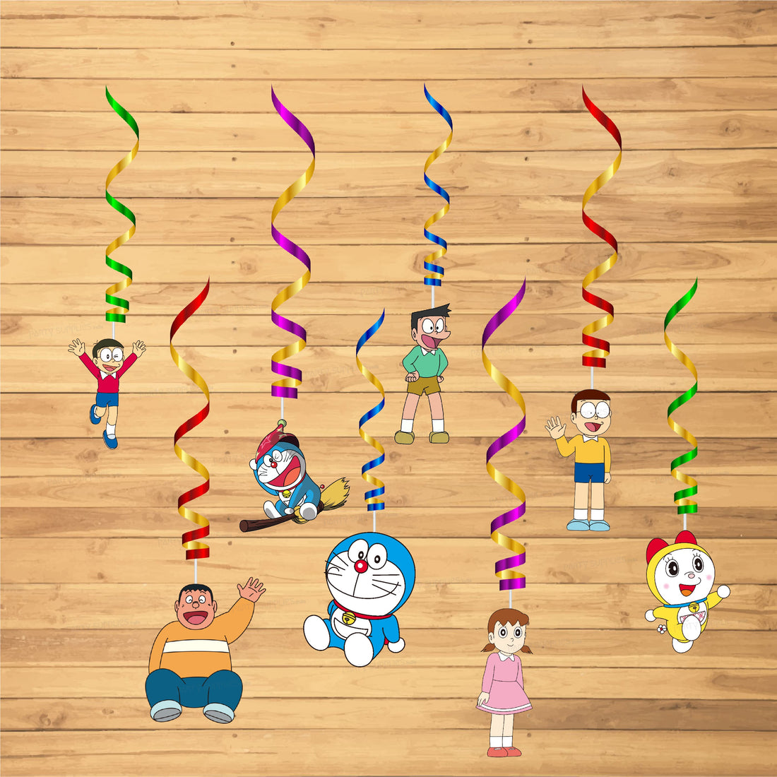 Doraemon Theme Swirls