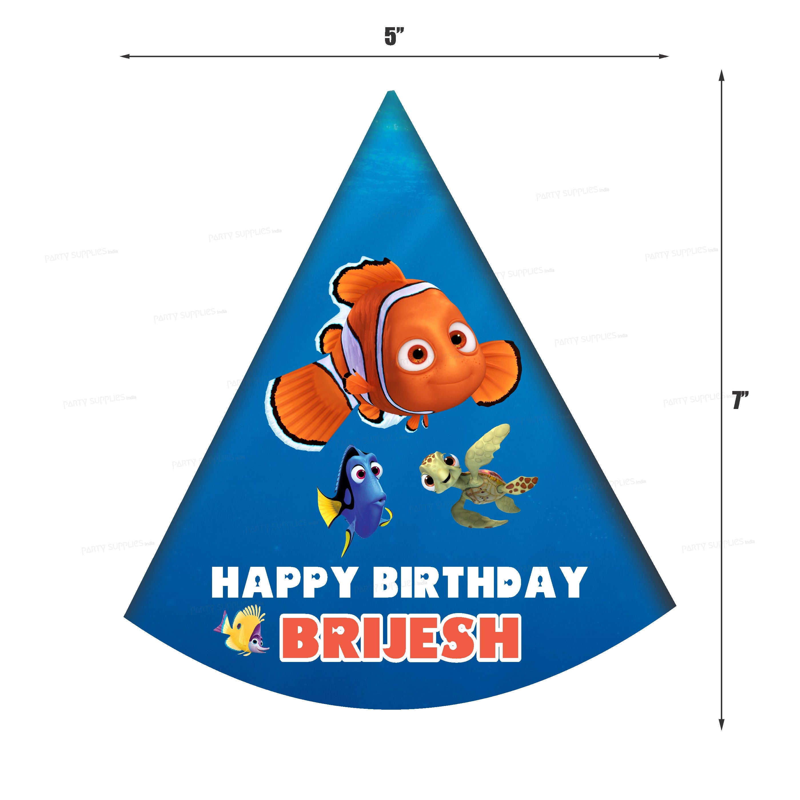 Nemo and Dory Theme Personalized Hat