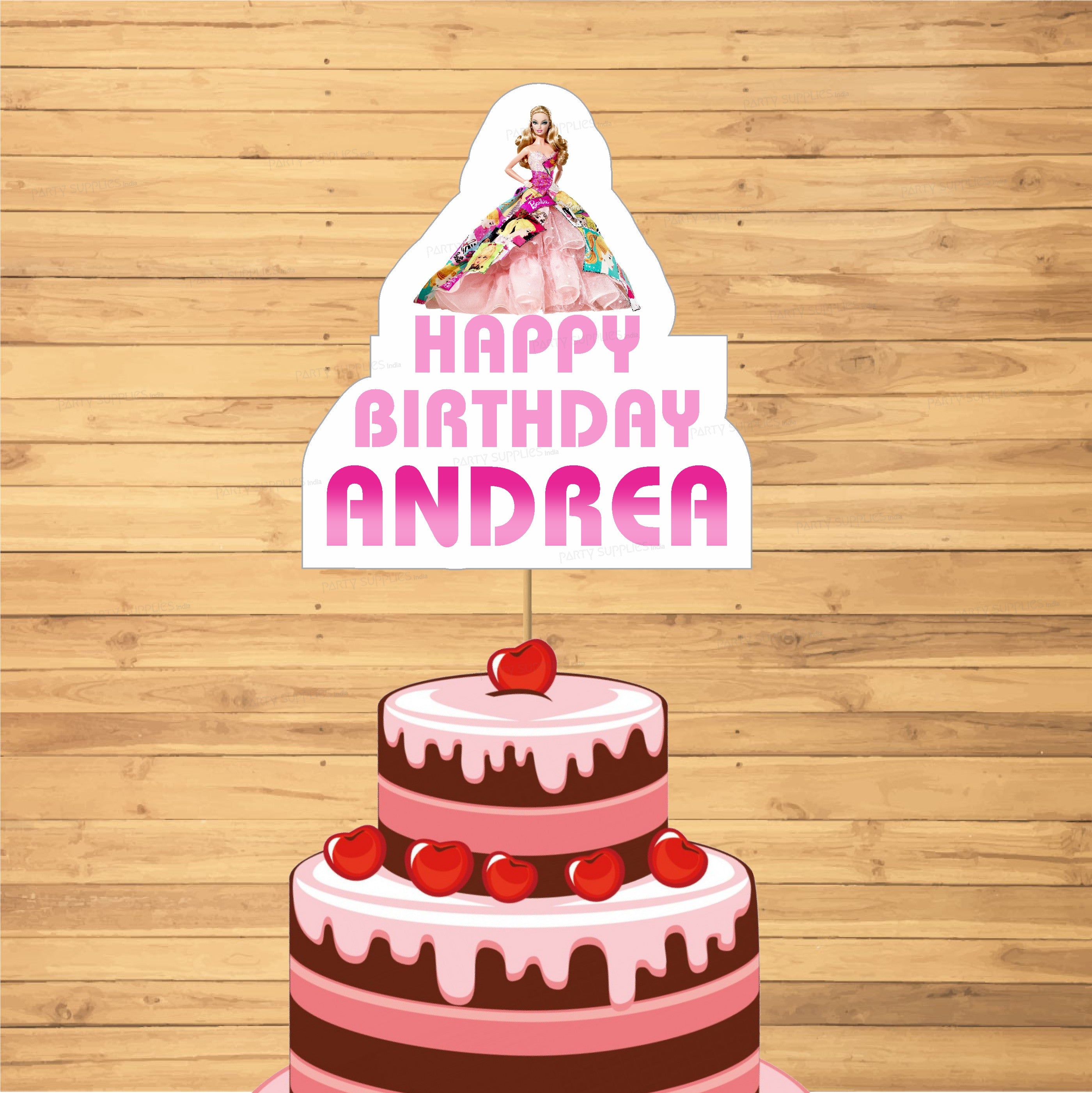 Barbie Theme Cake Topper