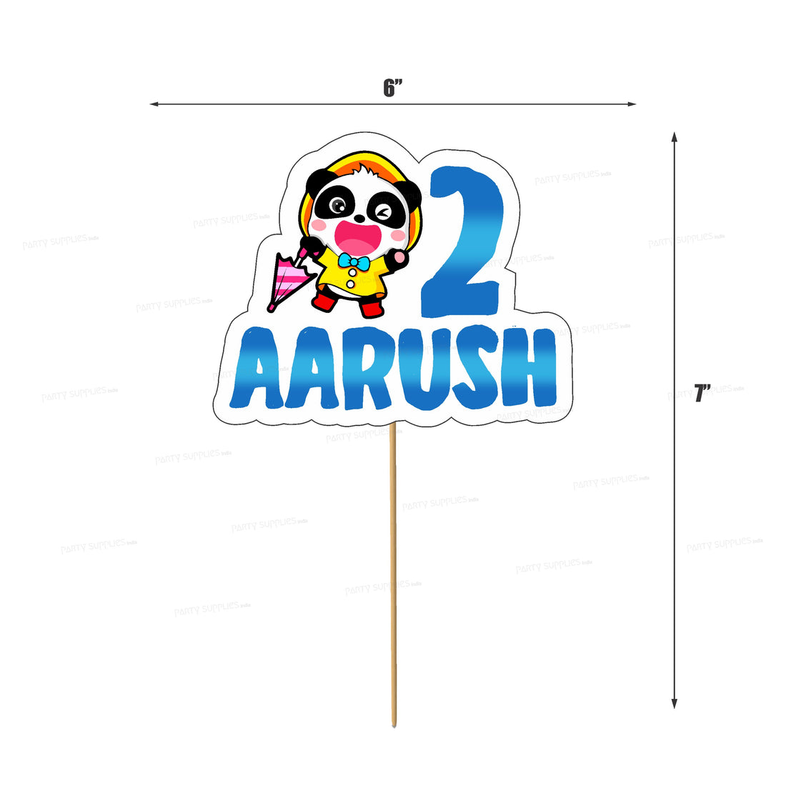 Baby Bus Theme Cake Topper