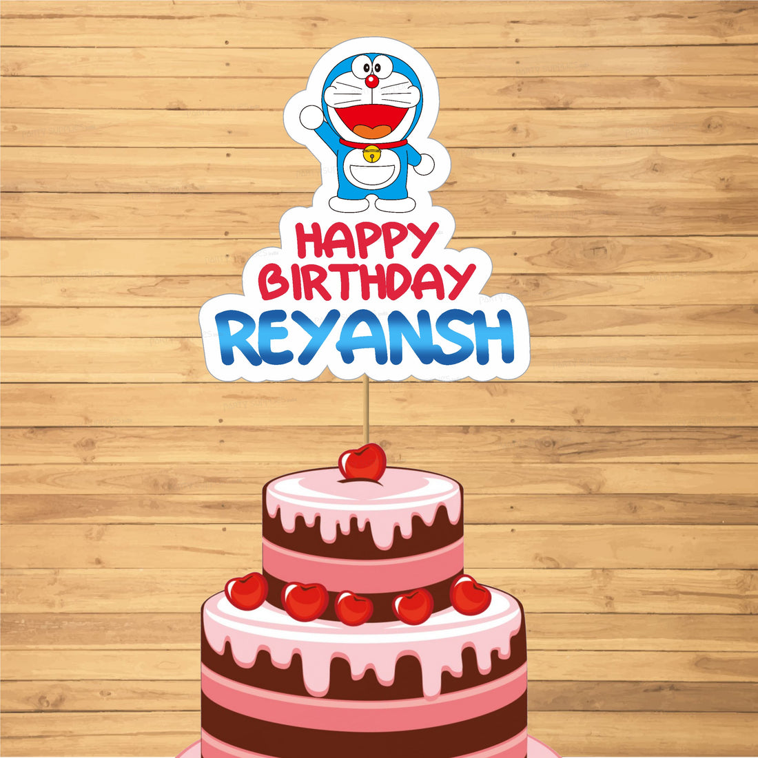 Doraemon Theme Cake Topper