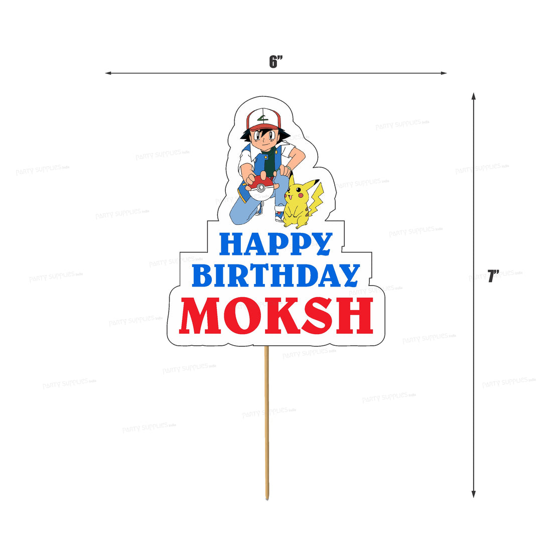 Pokemon Customized Theme Cake Topper