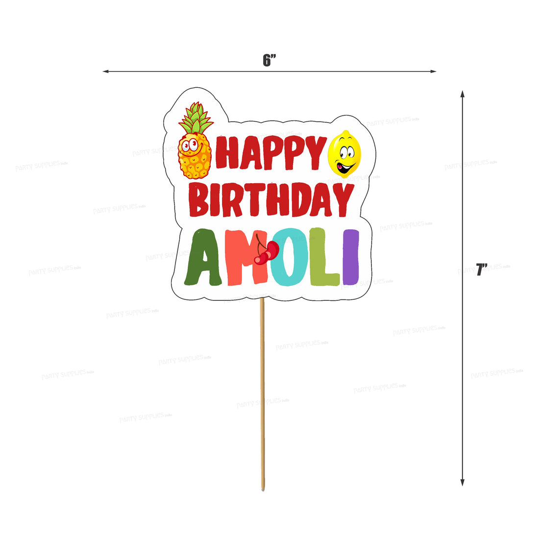 Fruits Theme Cake Topper