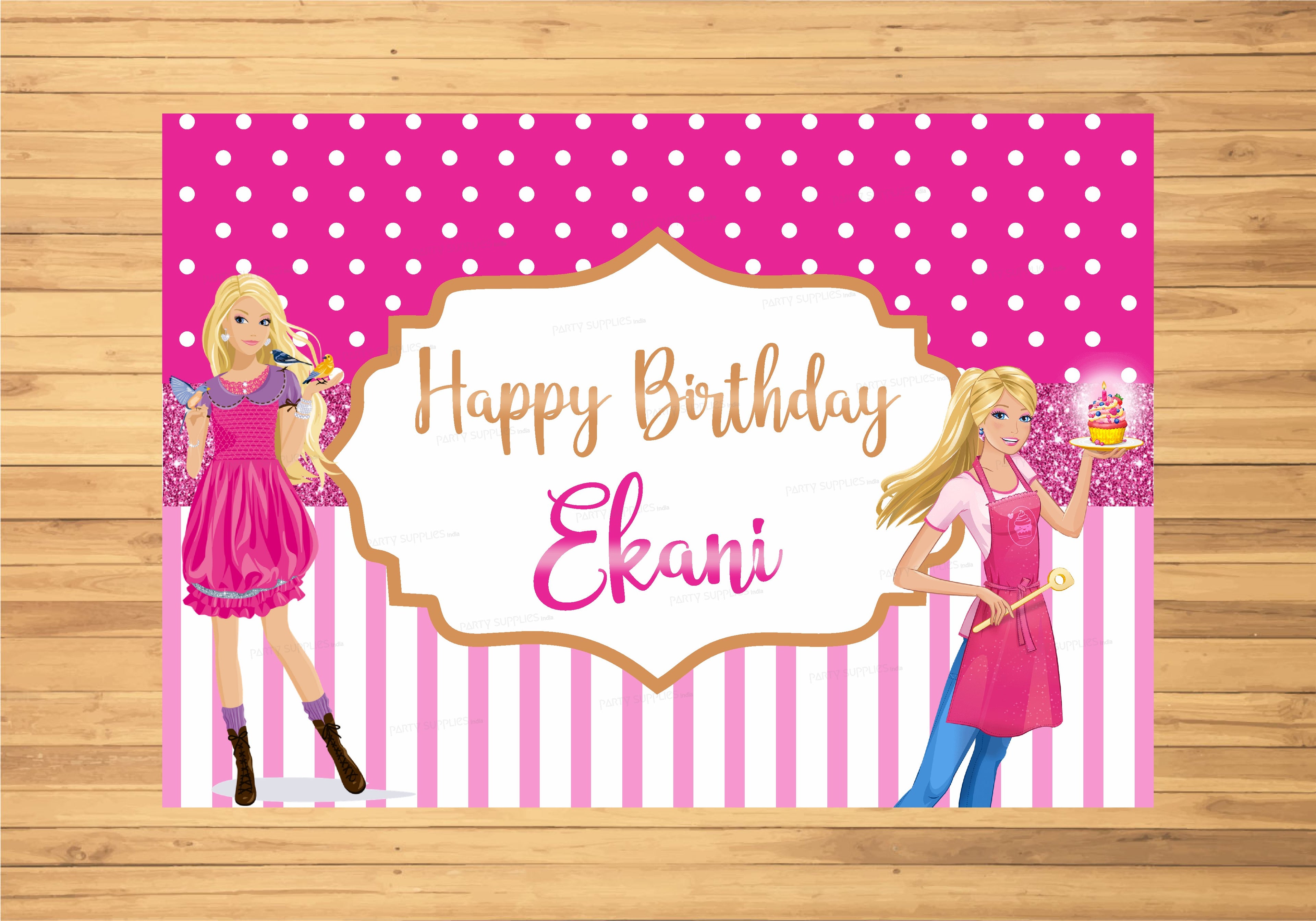 Barbie Customized Theme Backdrop