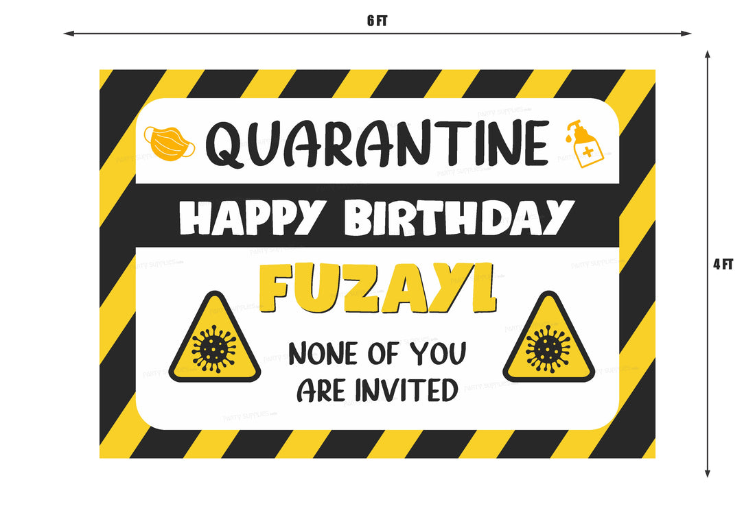 Quarantine Theme Customized Backdrop