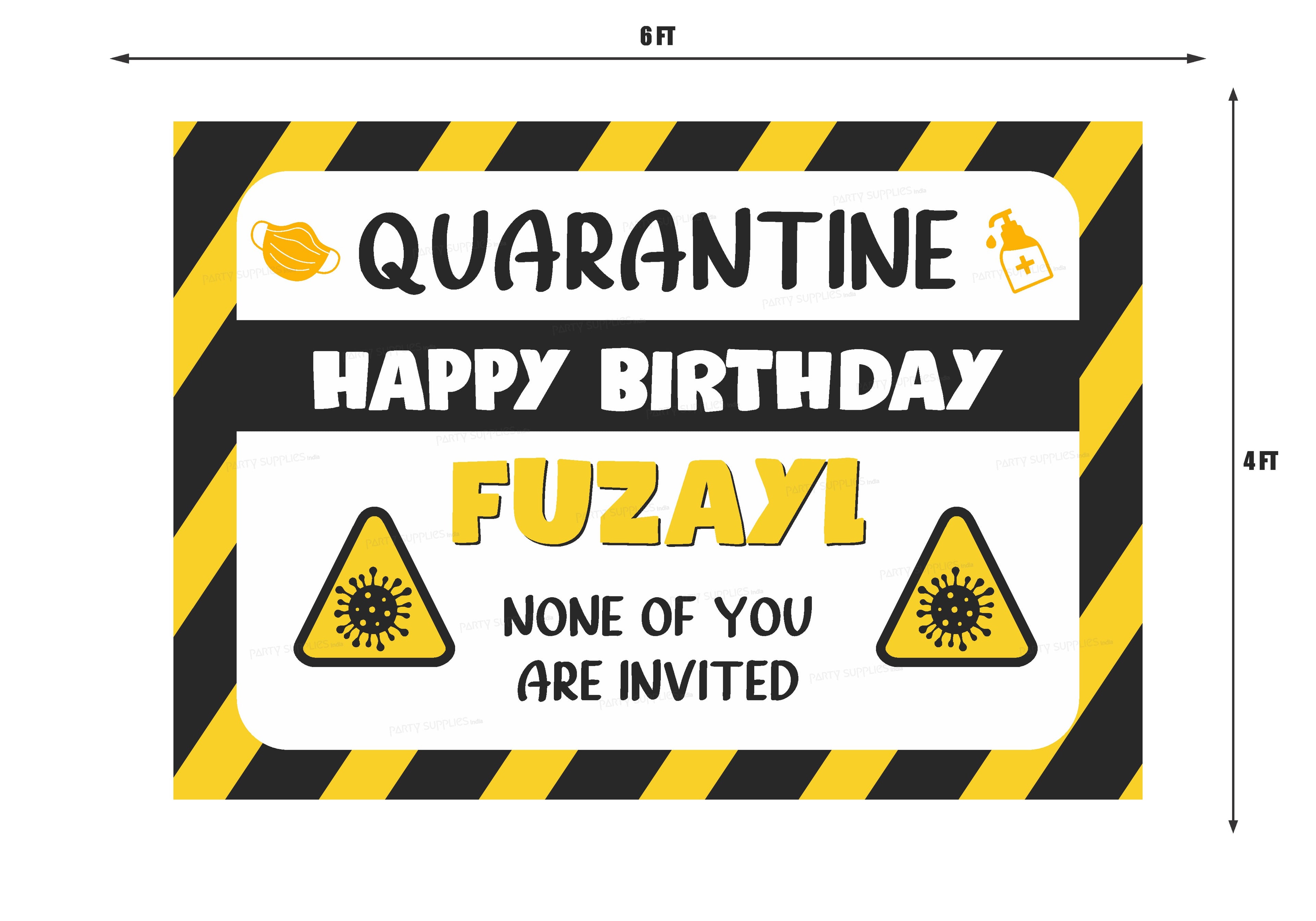 Quarantine Theme Customized Backdrop