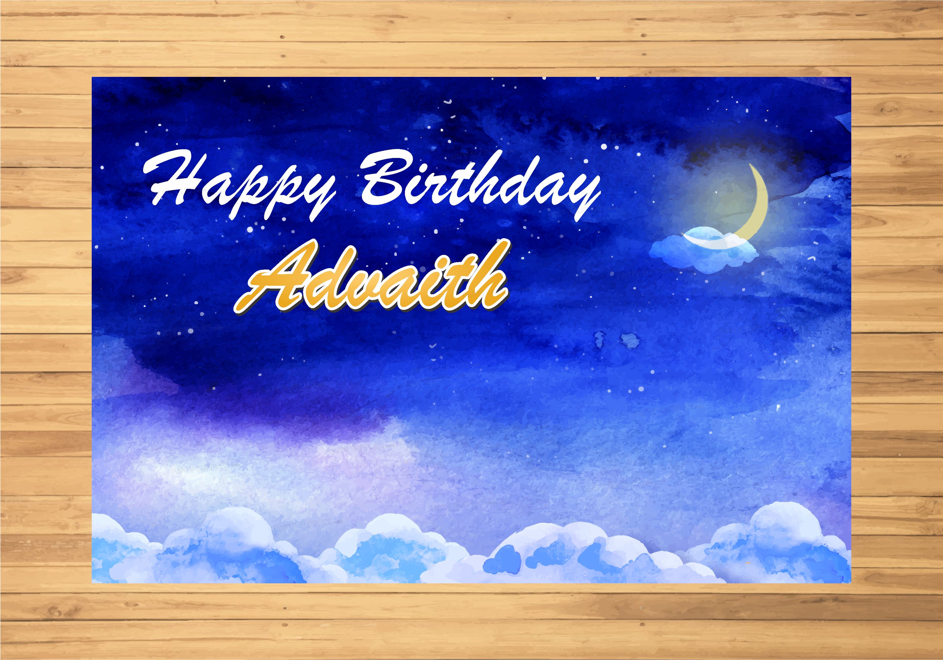 Twinkle Twinkle Little Star Boy Theme Backdrop