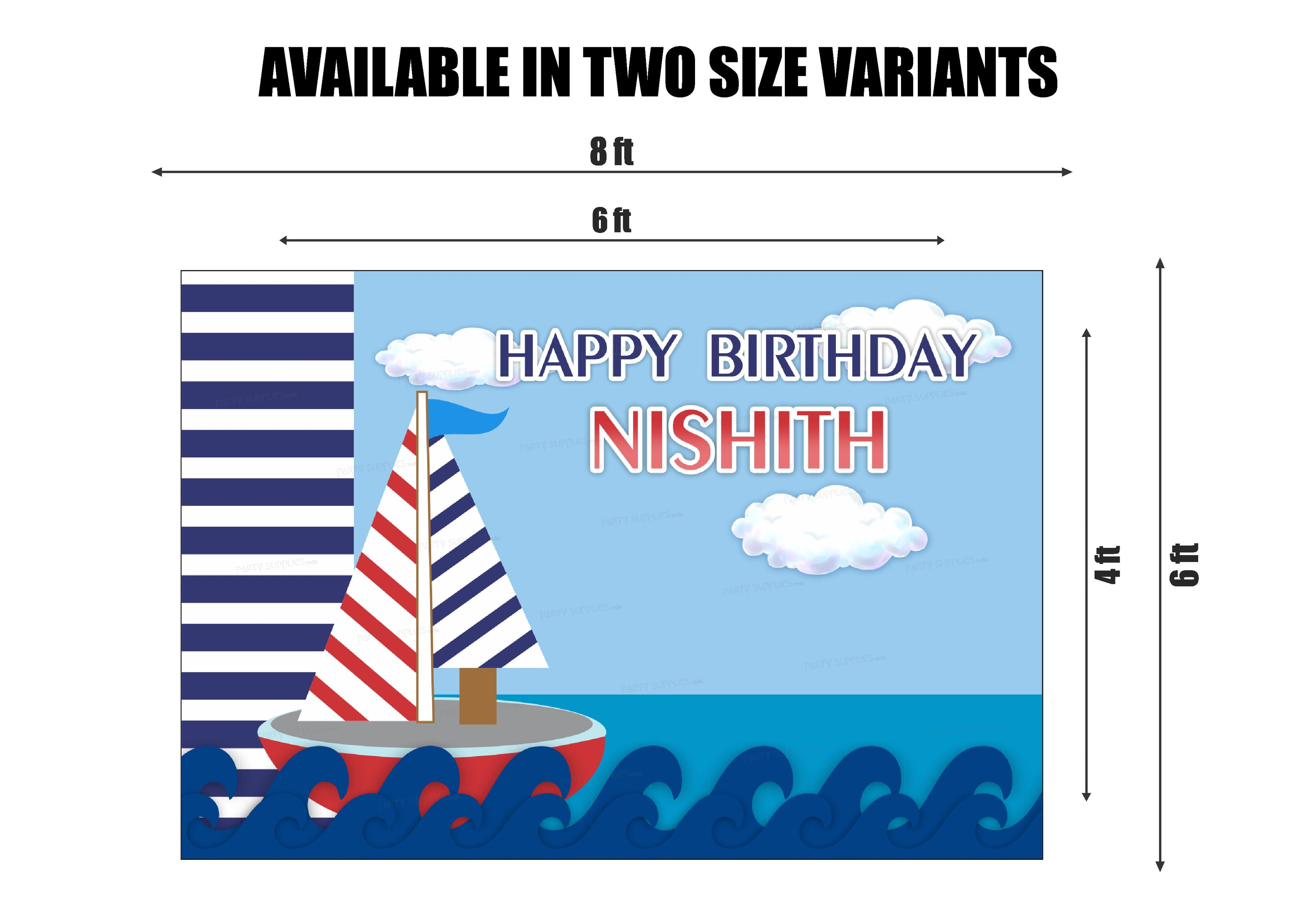 Sailor Theme Customized Backdrop