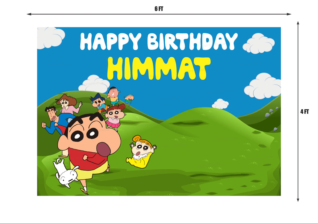 Shinchan Theme Customized Backdrop