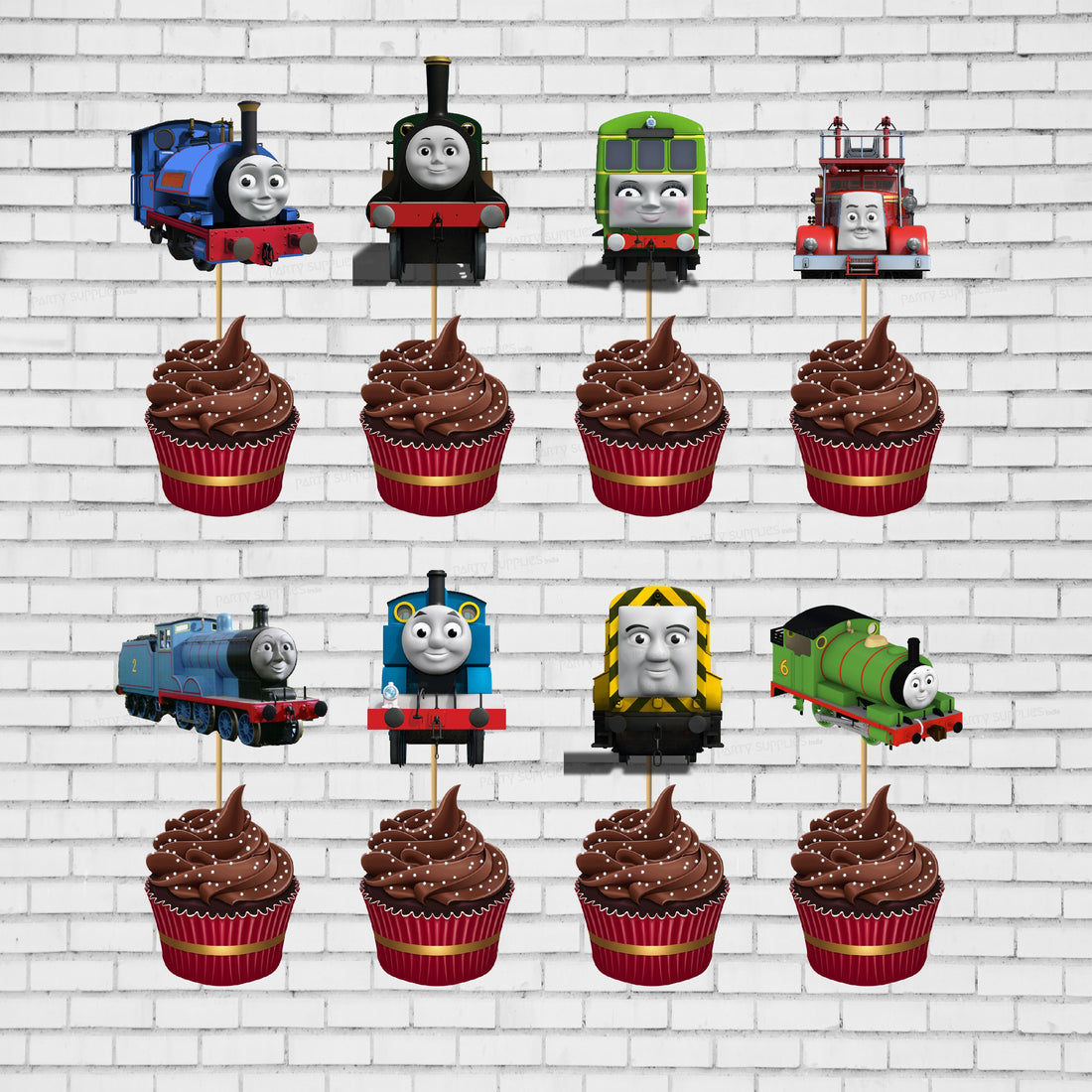 Thomas and Friends Theme Cup Cake Topper