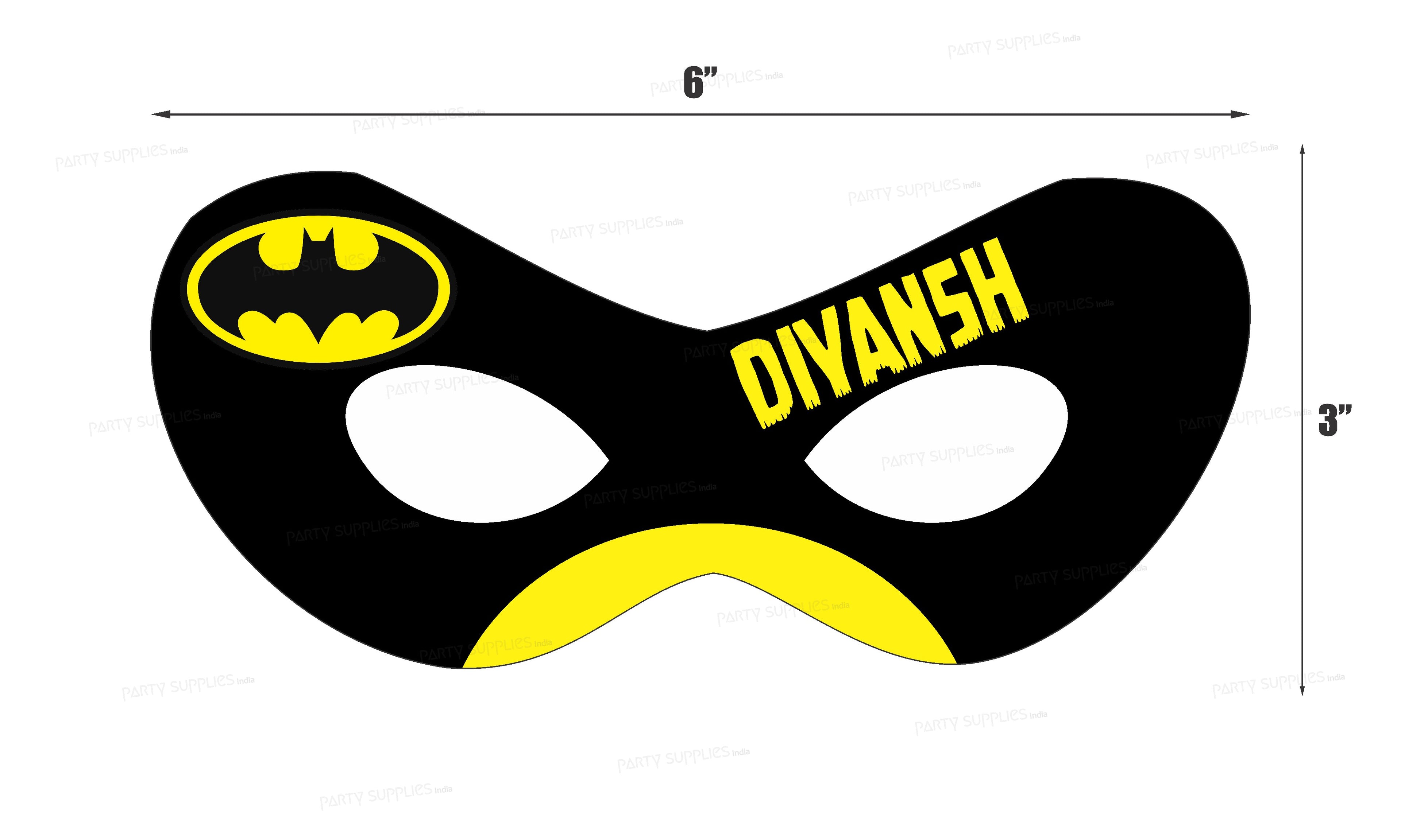 Batman Theme Personalized Eye Mask