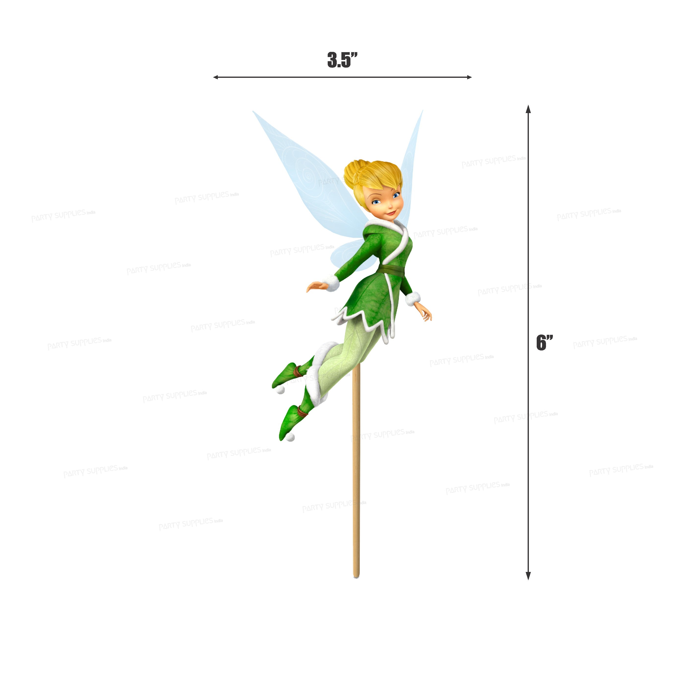 Tinker Bell Theme Cup Cake Topper