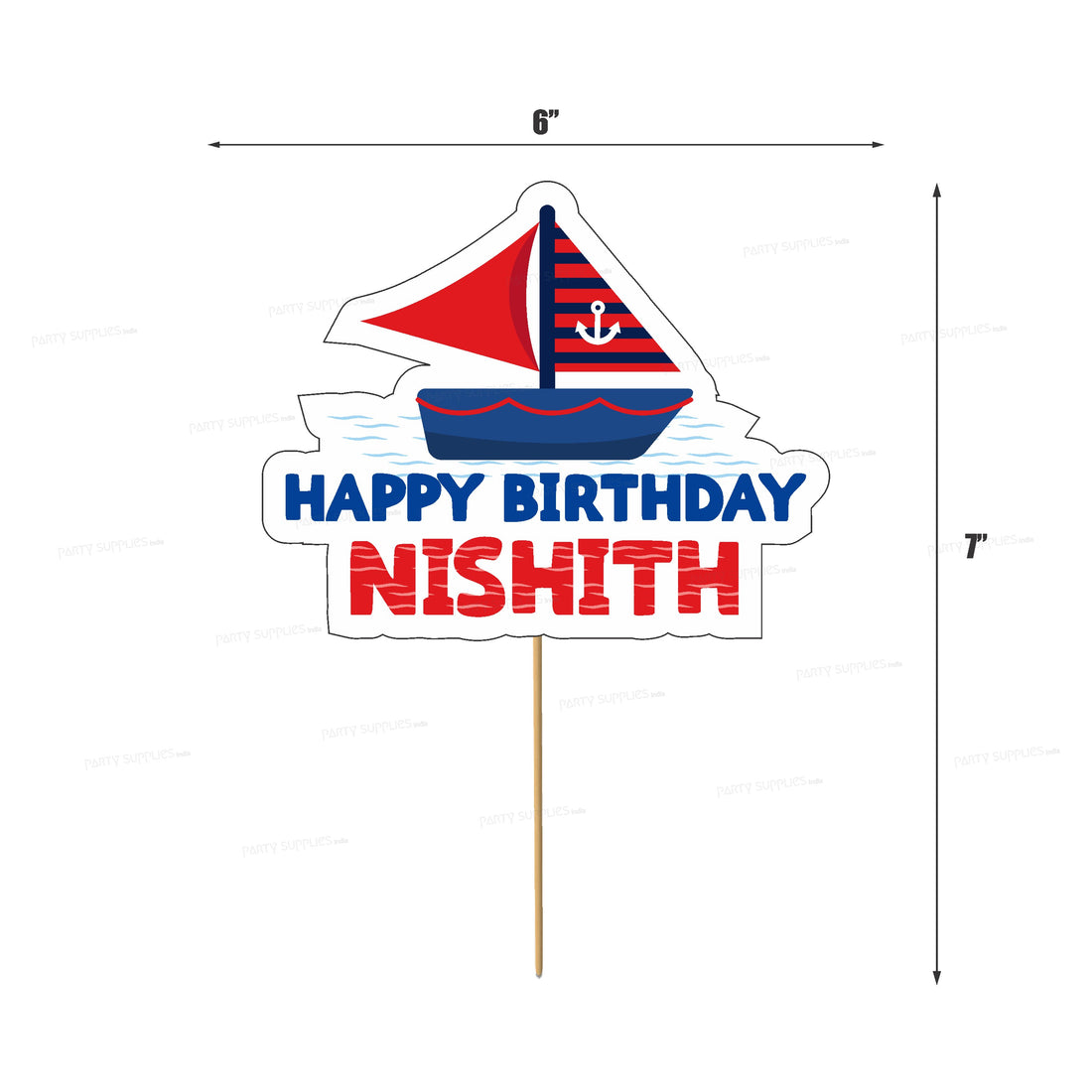 Sailor Theme Cake Topper