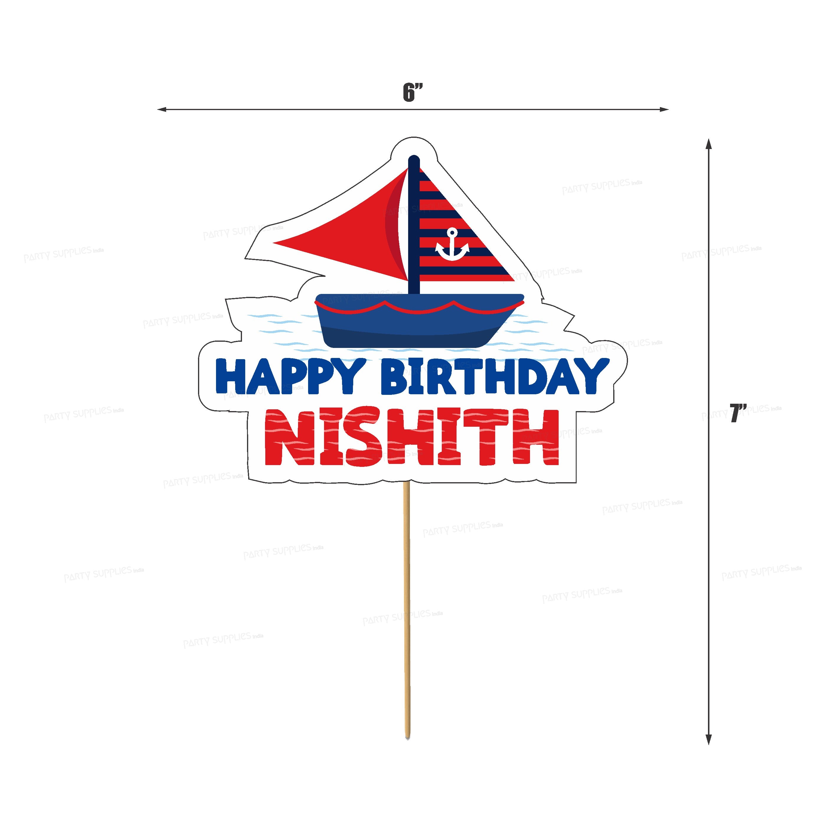 Sailor Theme Cake Topper