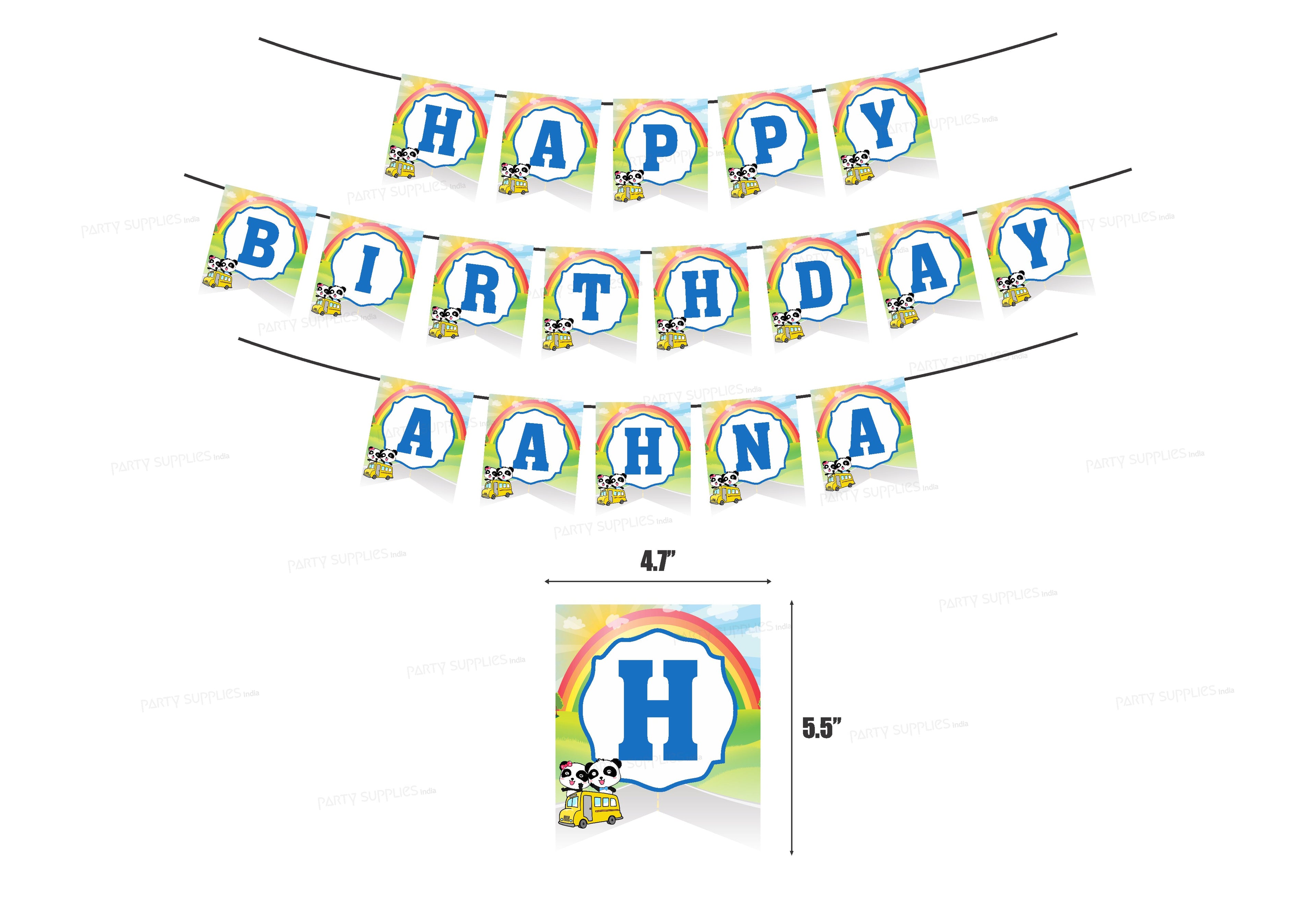 Baby Bus Theme Customized Hanging