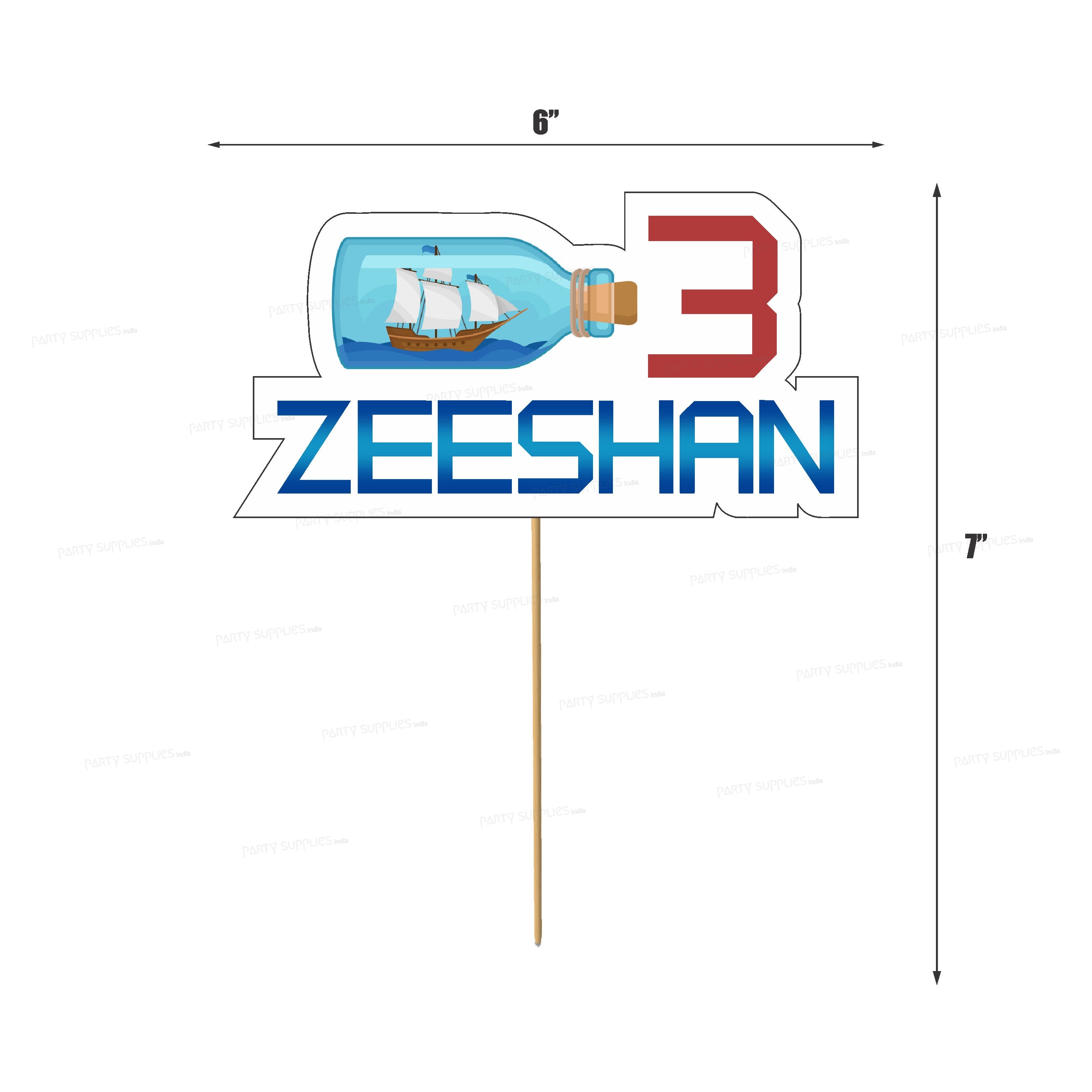 Sailor Theme Classic Cake Topper