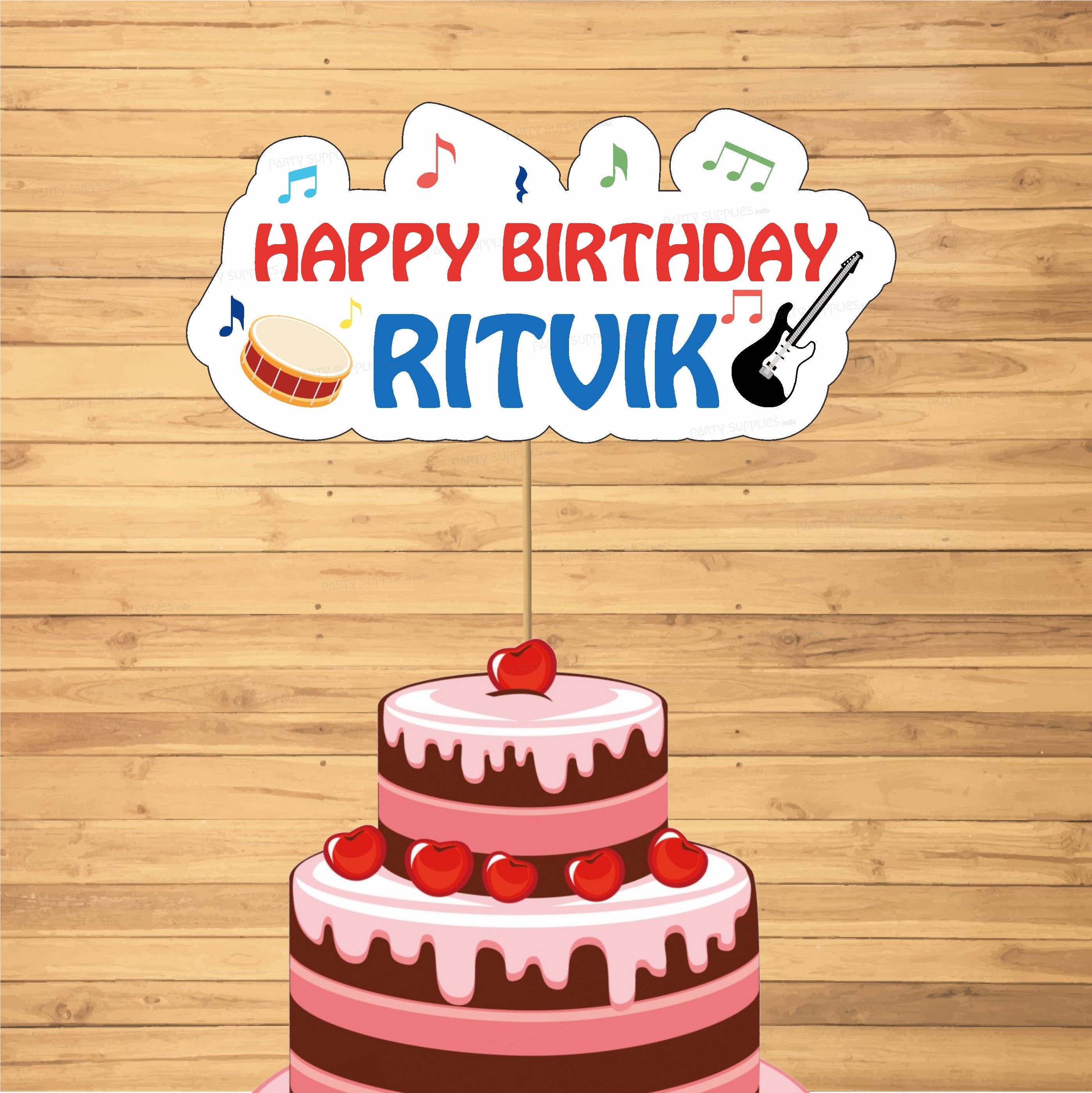 Music Theme Cake Topper