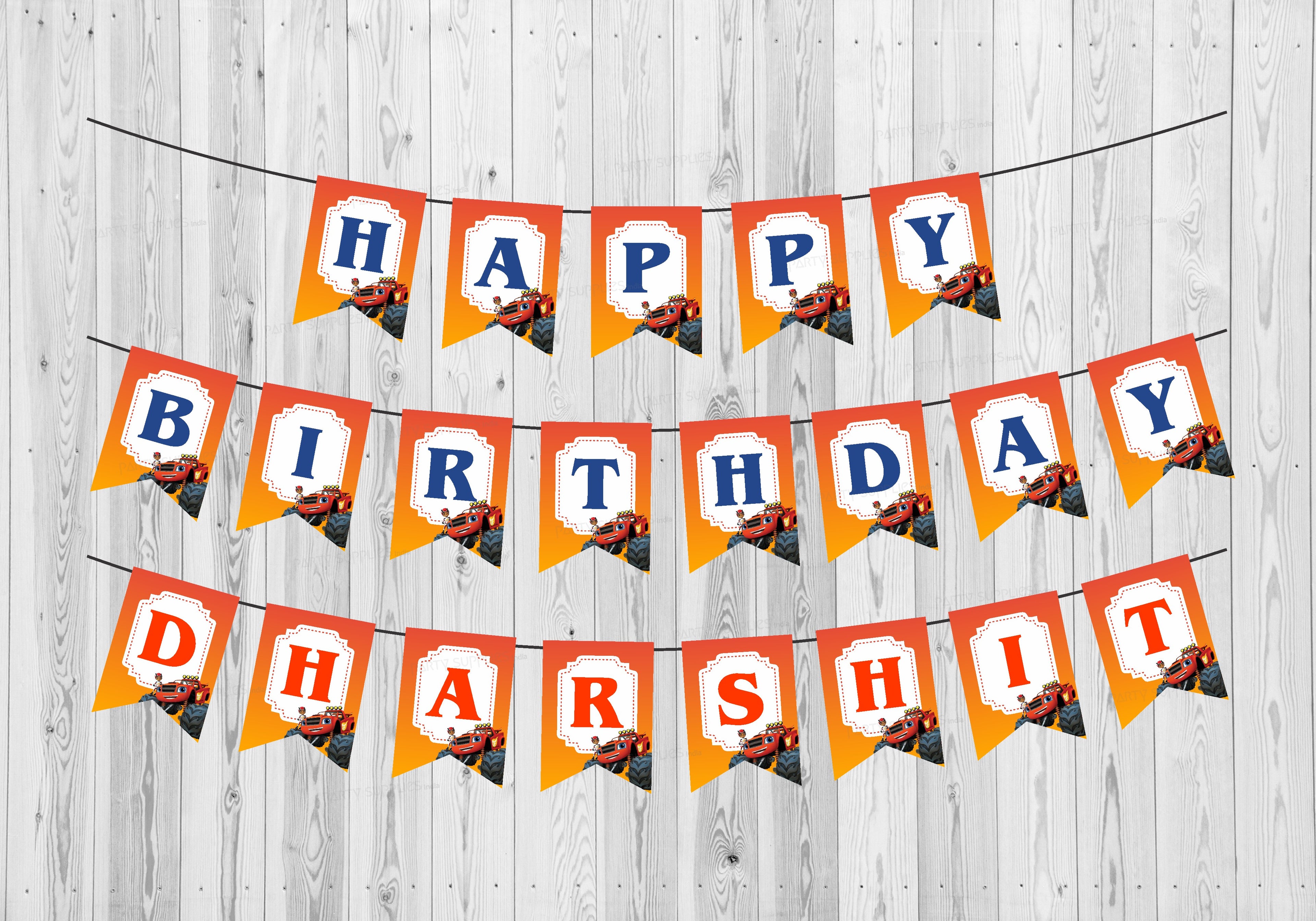 Blaze and the Monster Machines Theme Customized Hanging