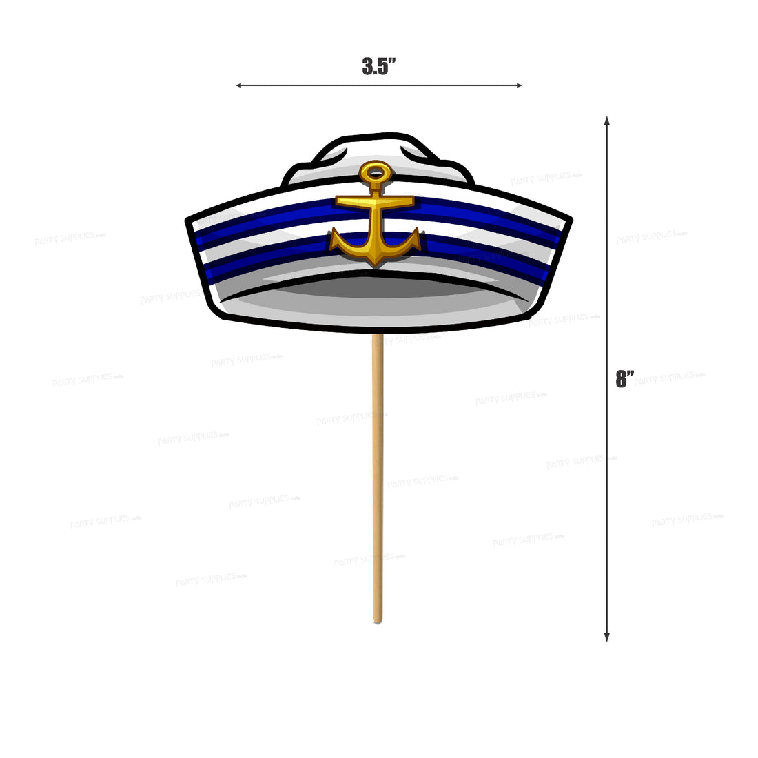 Sailor Theme Classic Cup Cake Topper