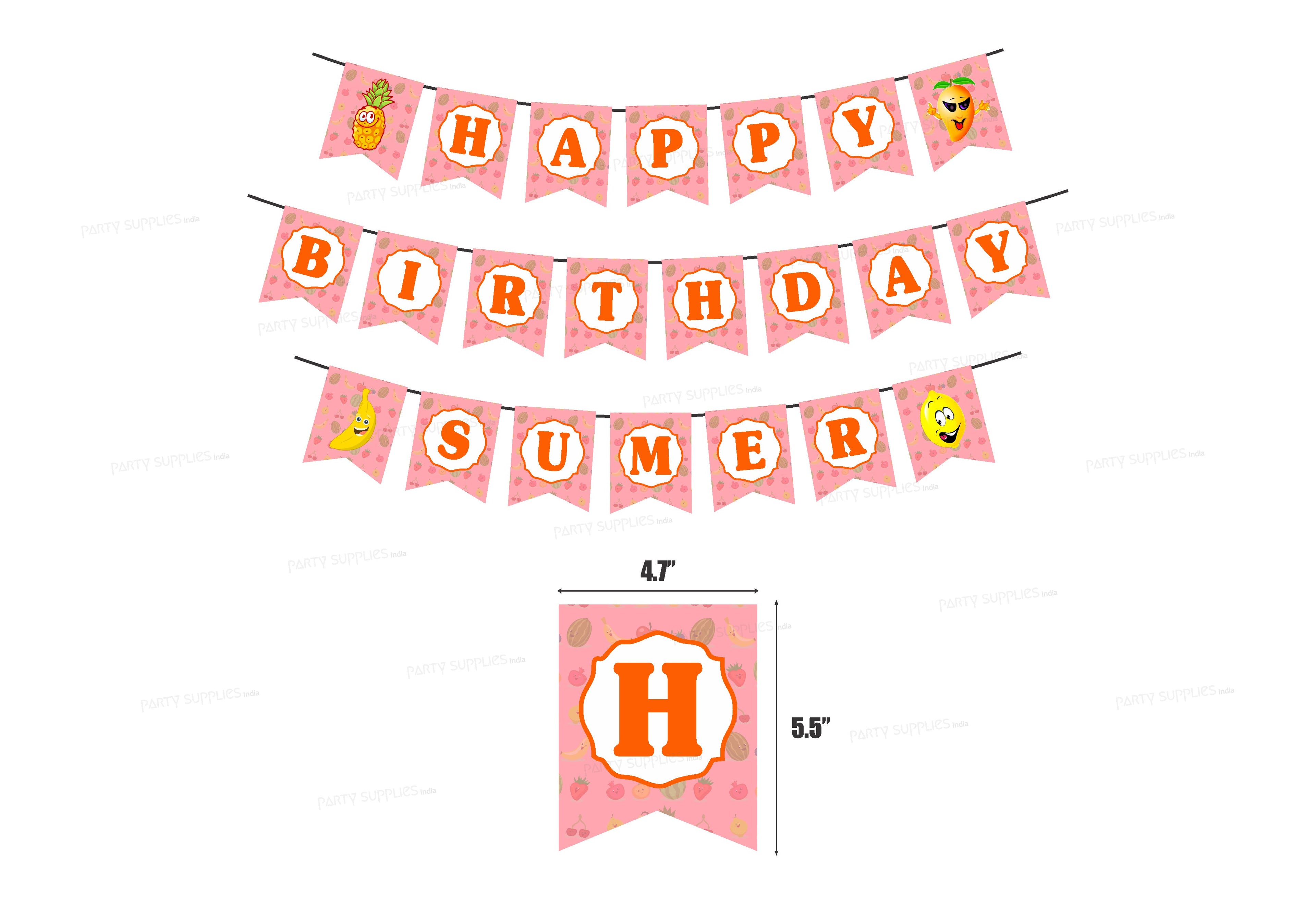 Fruits Theme Personalized Hanging