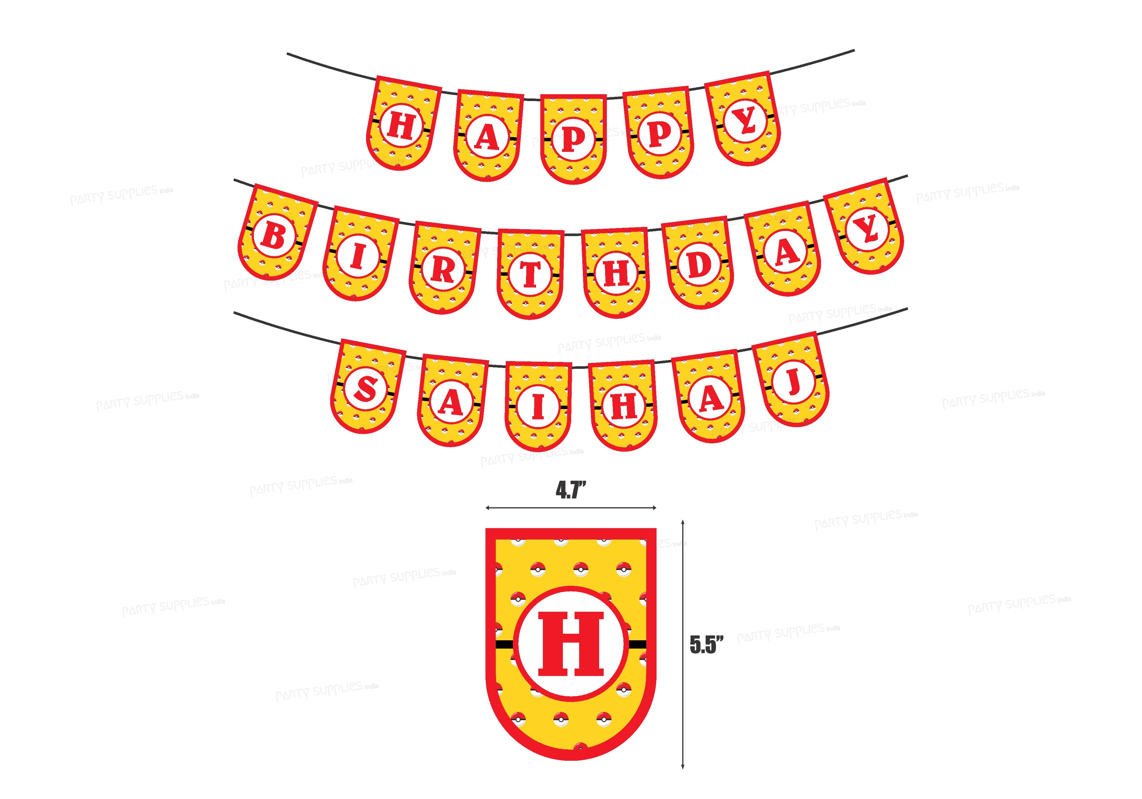 Pokemon Personalized Theme Hanging