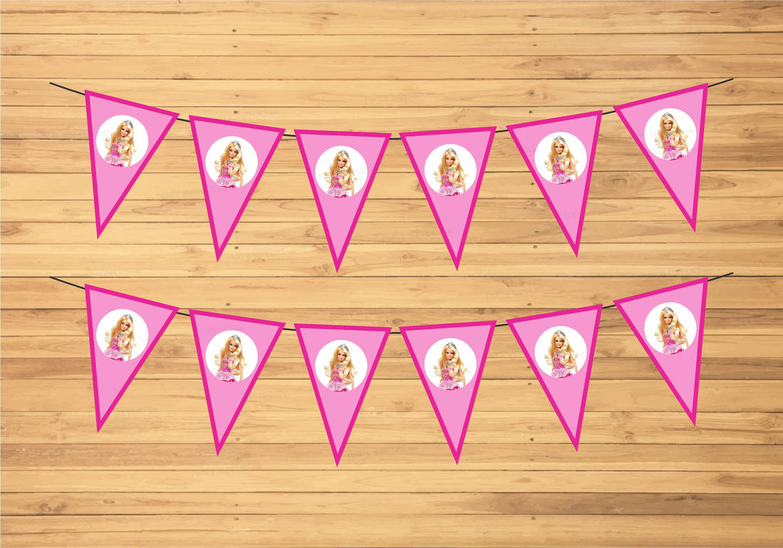 Barbie Theme Flag Bunting