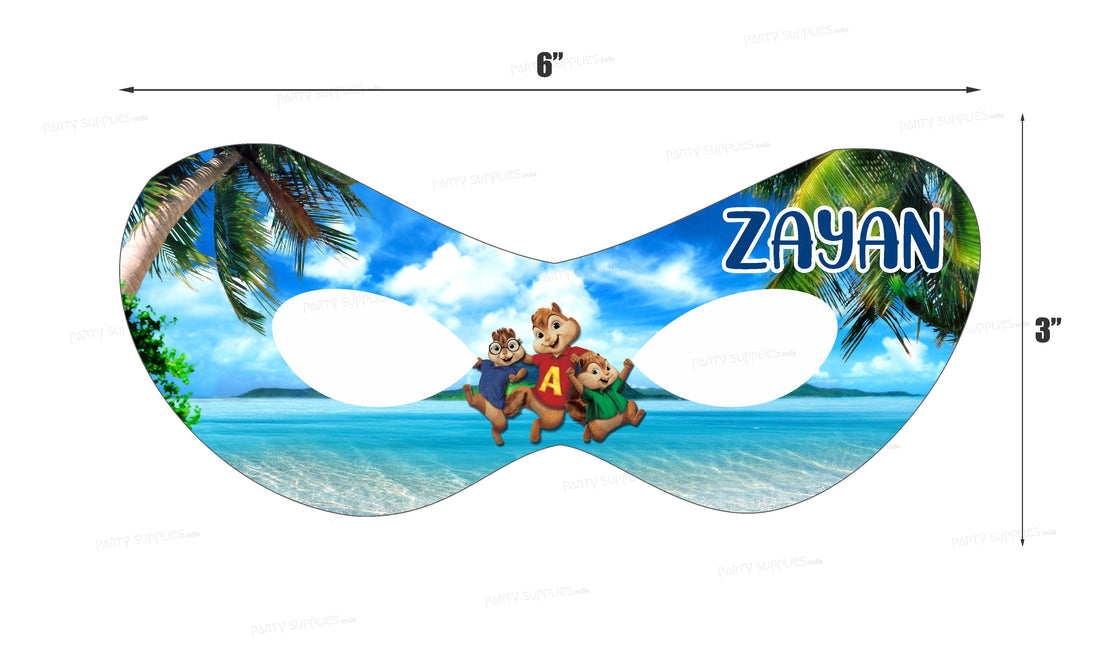 Alvin and Chipmunks Theme Personalized Eye Mask
