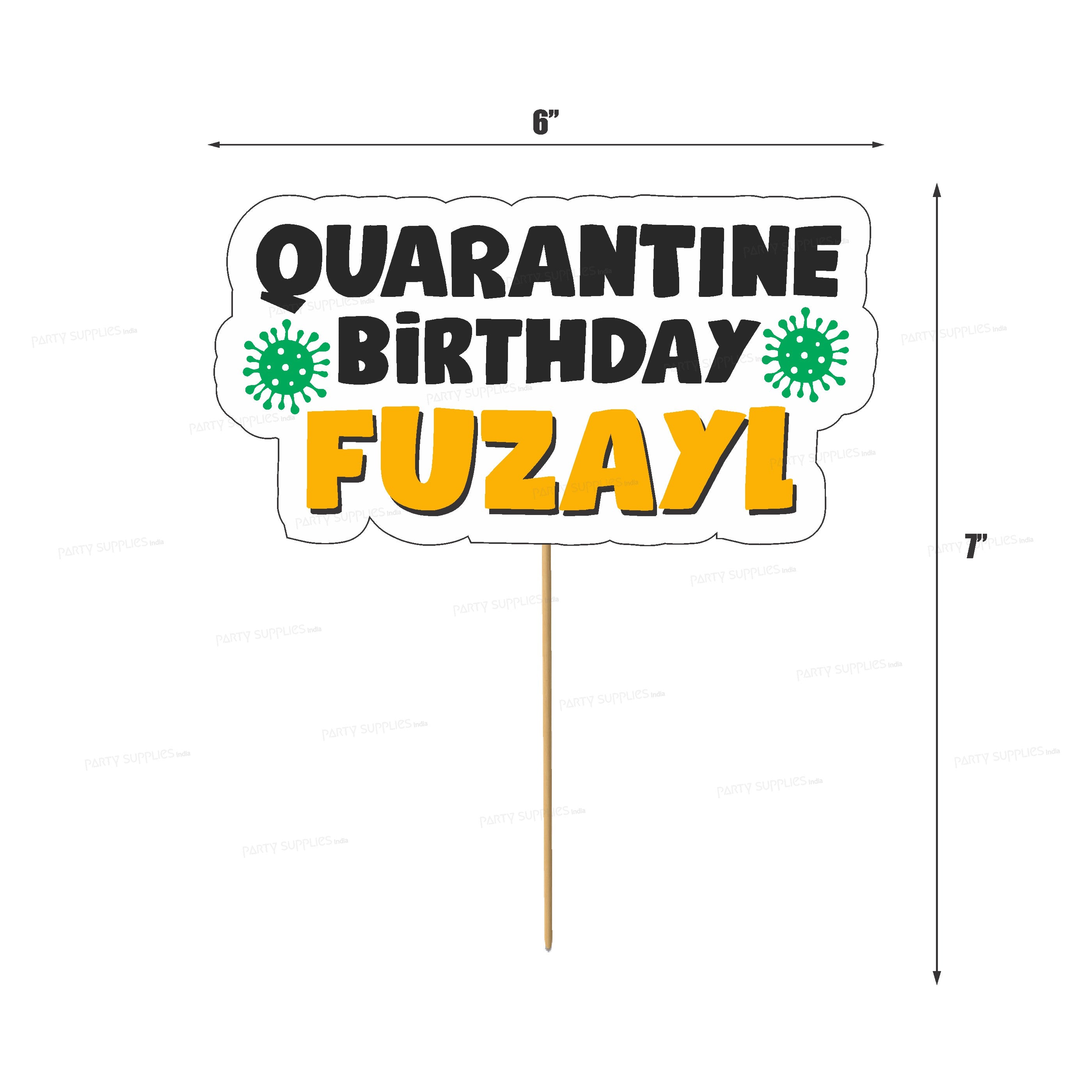 Quarantine Theme Cake Topper