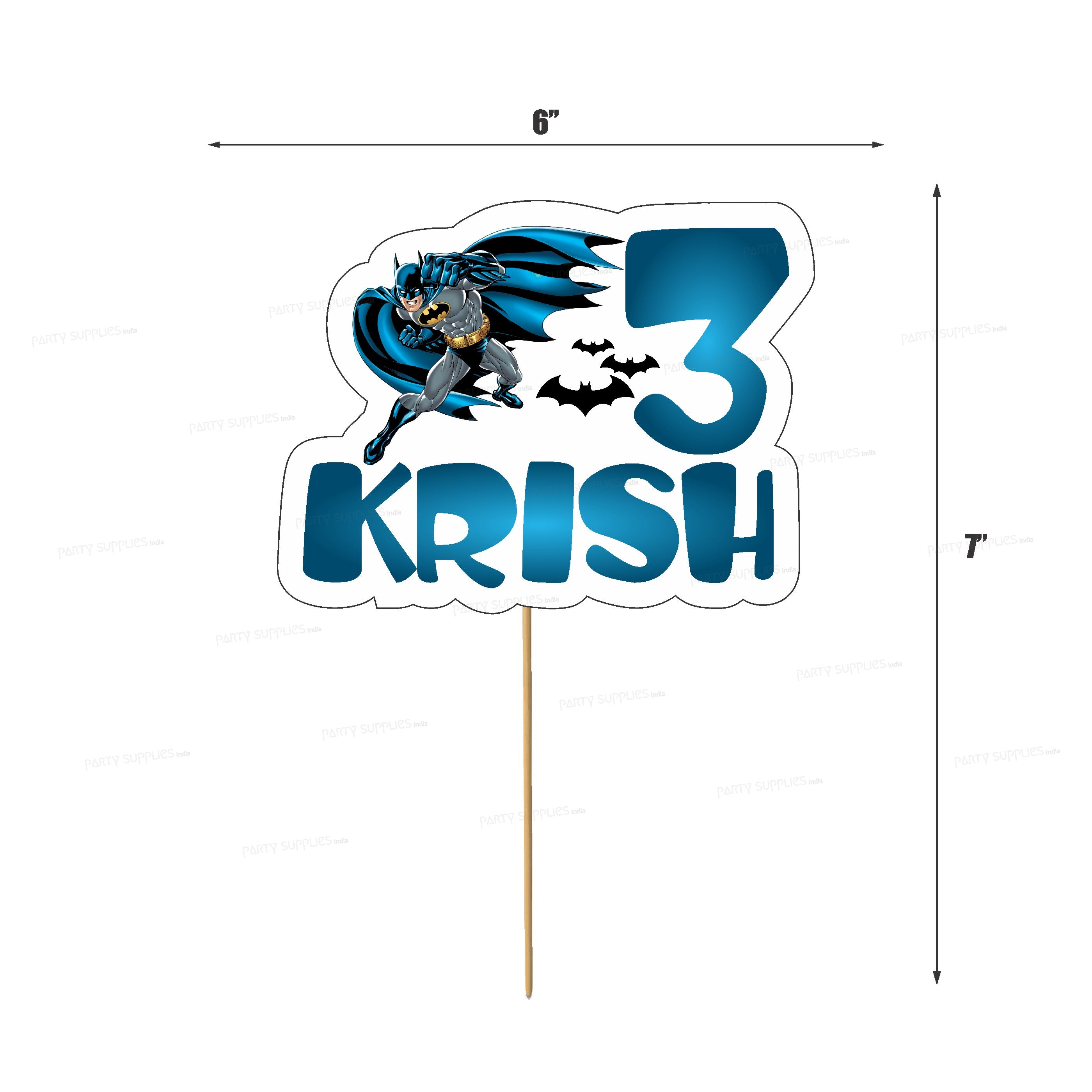 Batman Theme Cake Topper