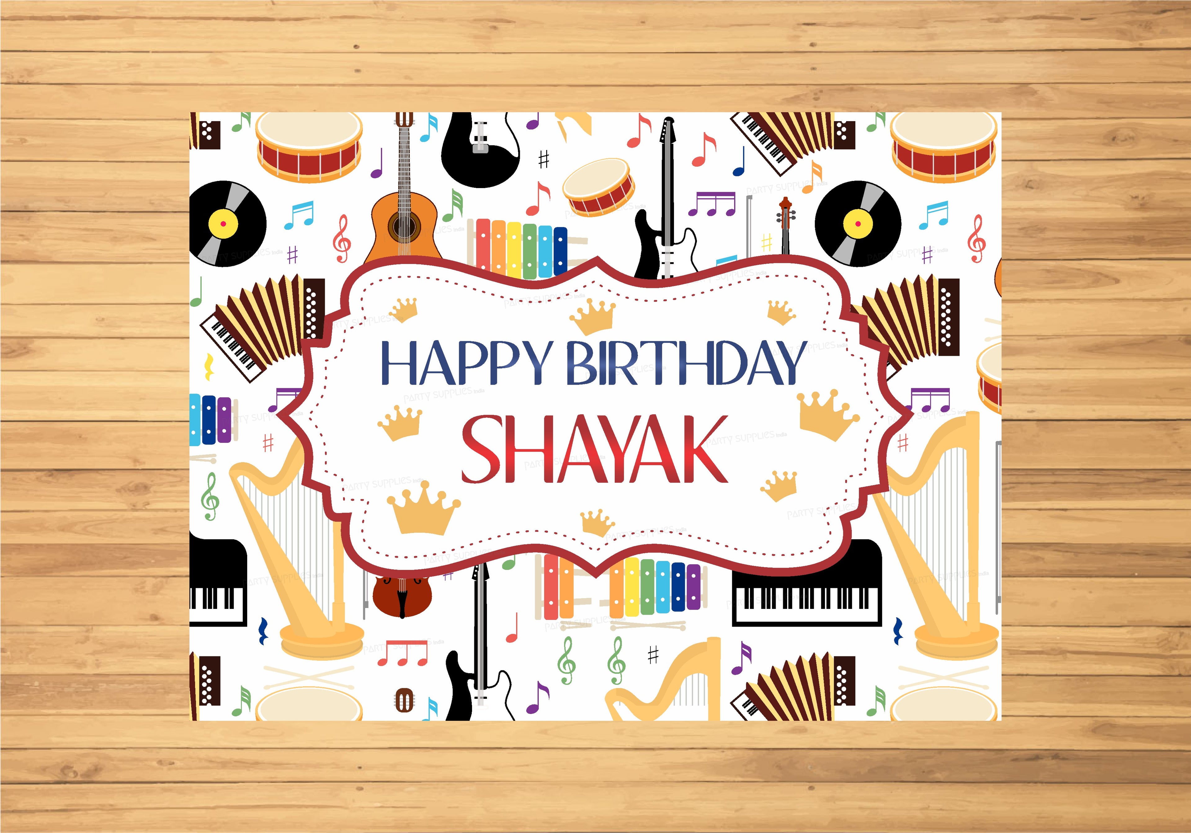 Music Theme Personalized Backdrop