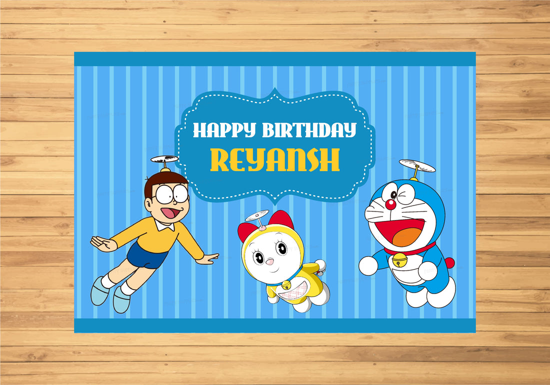 Doraemon Theme Customized Backdrop