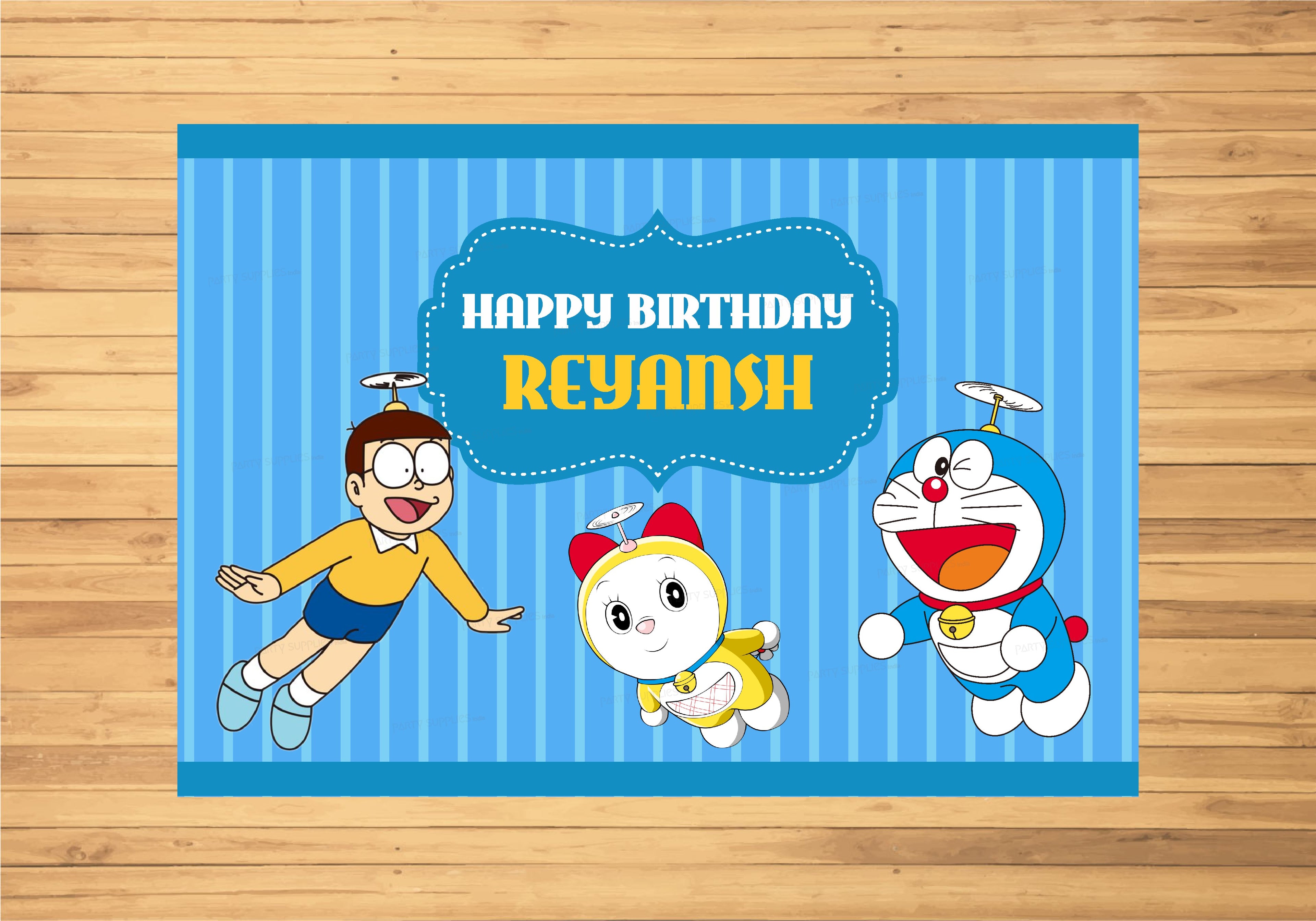 Doraemon Theme Customized Backdrop