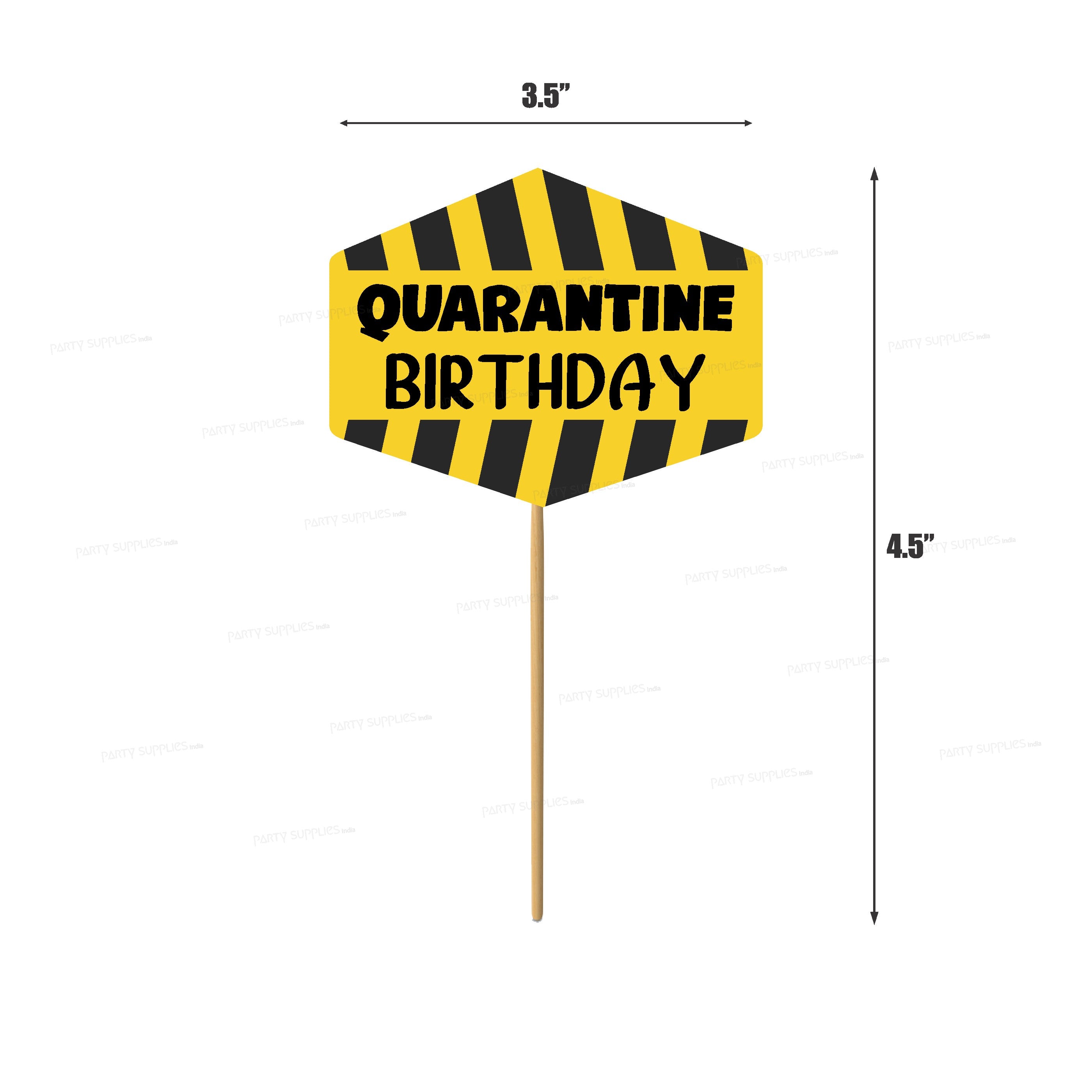 Quarantine Theme Customized Cup Cake Topper