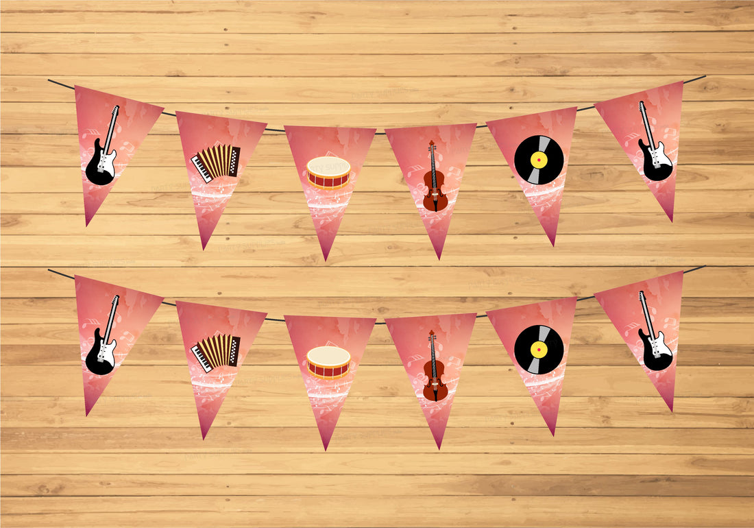 Music Theme Flag Bunting