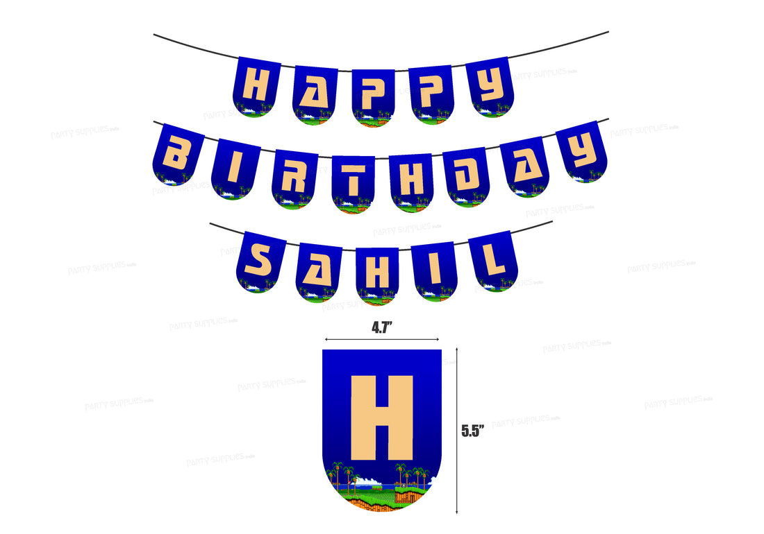 Sonic the Hedgehog Theme Personalized Hanging