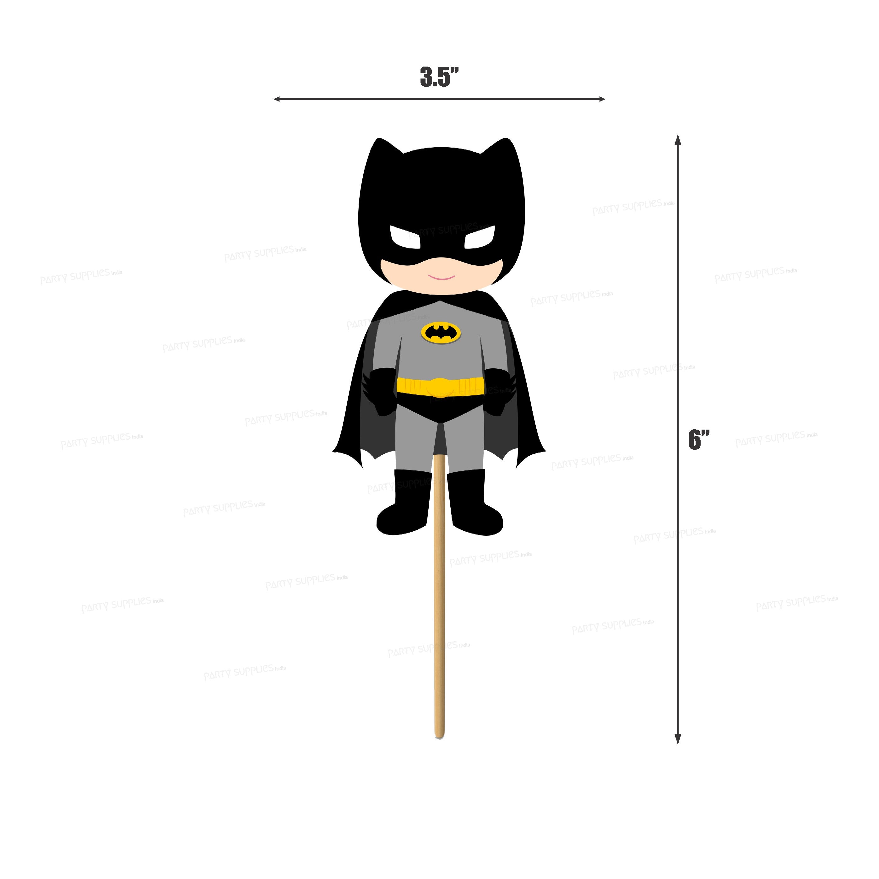 Batman Theme Characters Cup Cake Topper