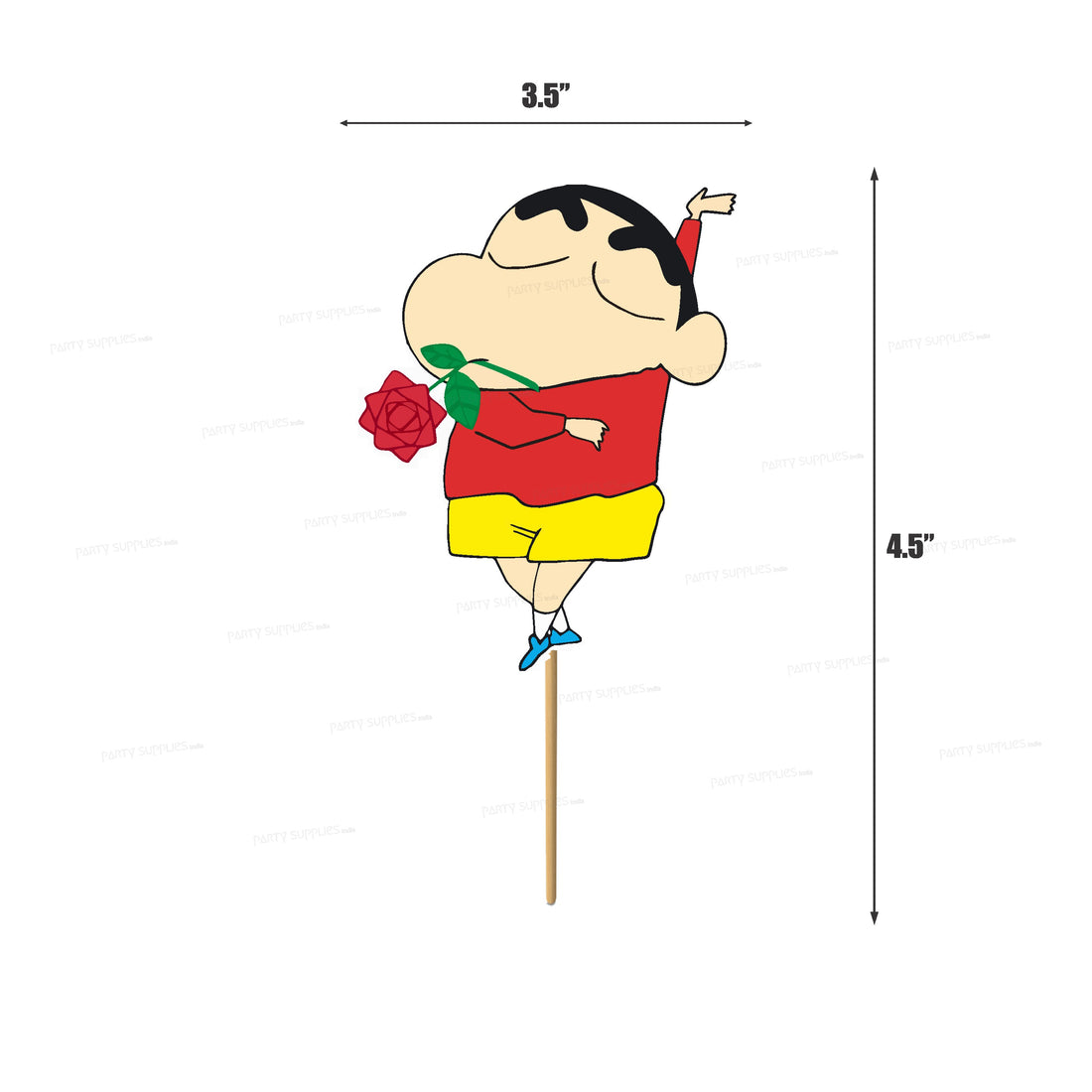 Shinchan Theme Classic Cup Cake Topper