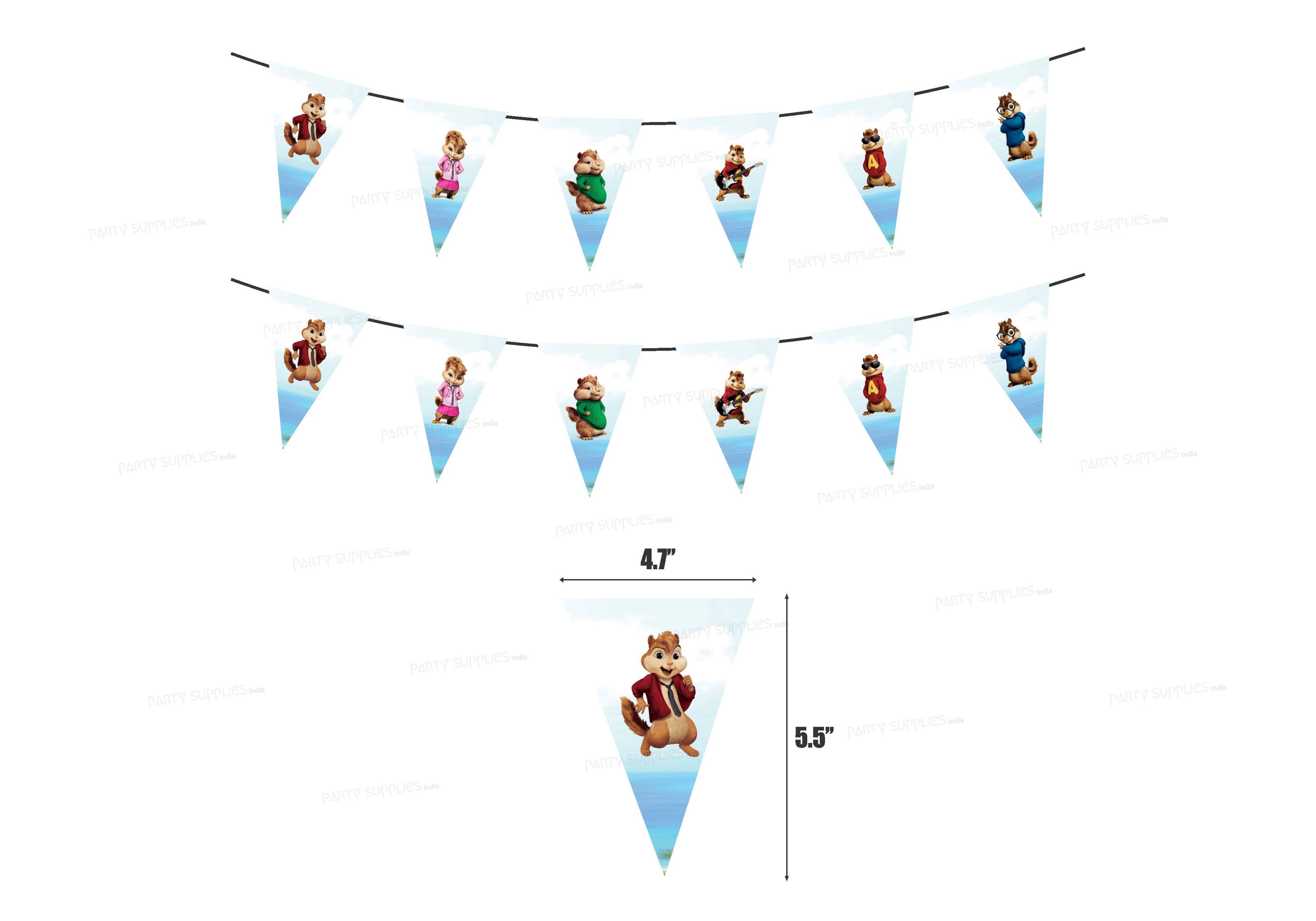 Alvin and Chipmunks Theme Flag Bunting