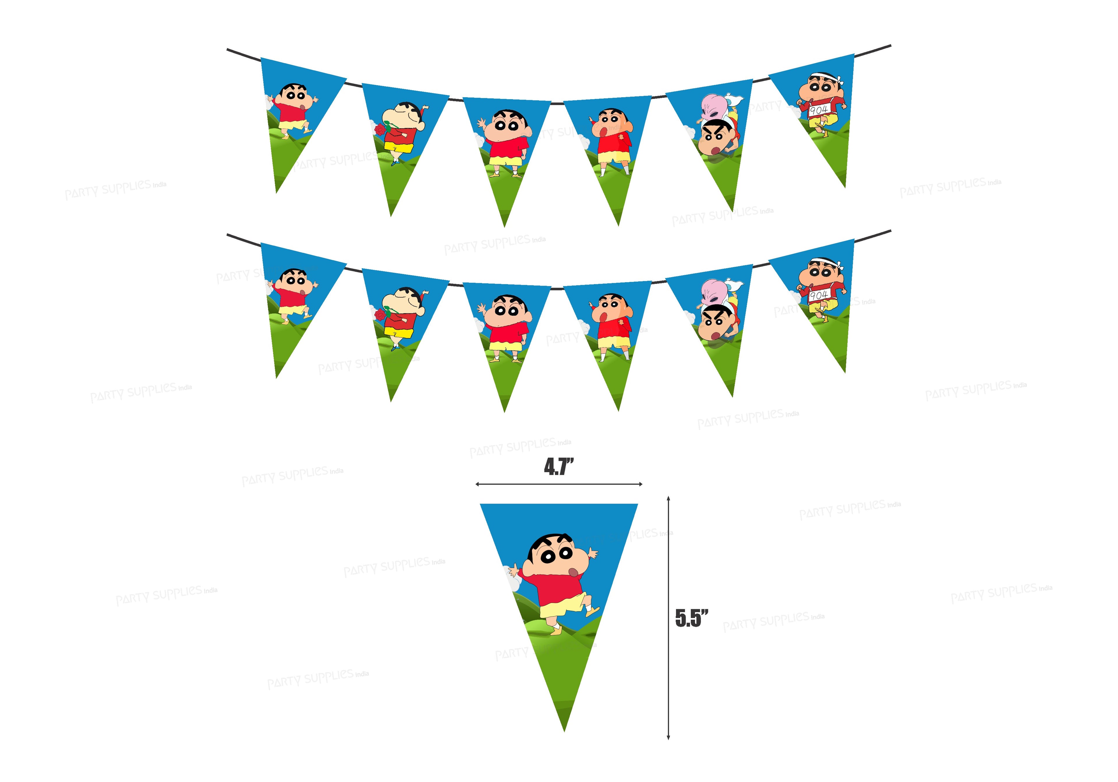 Shinchan Theme Flag Bunting