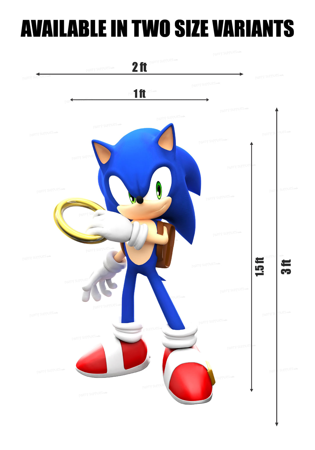 SONIC THE HEDGEHOG THEME Cutout STH-02
