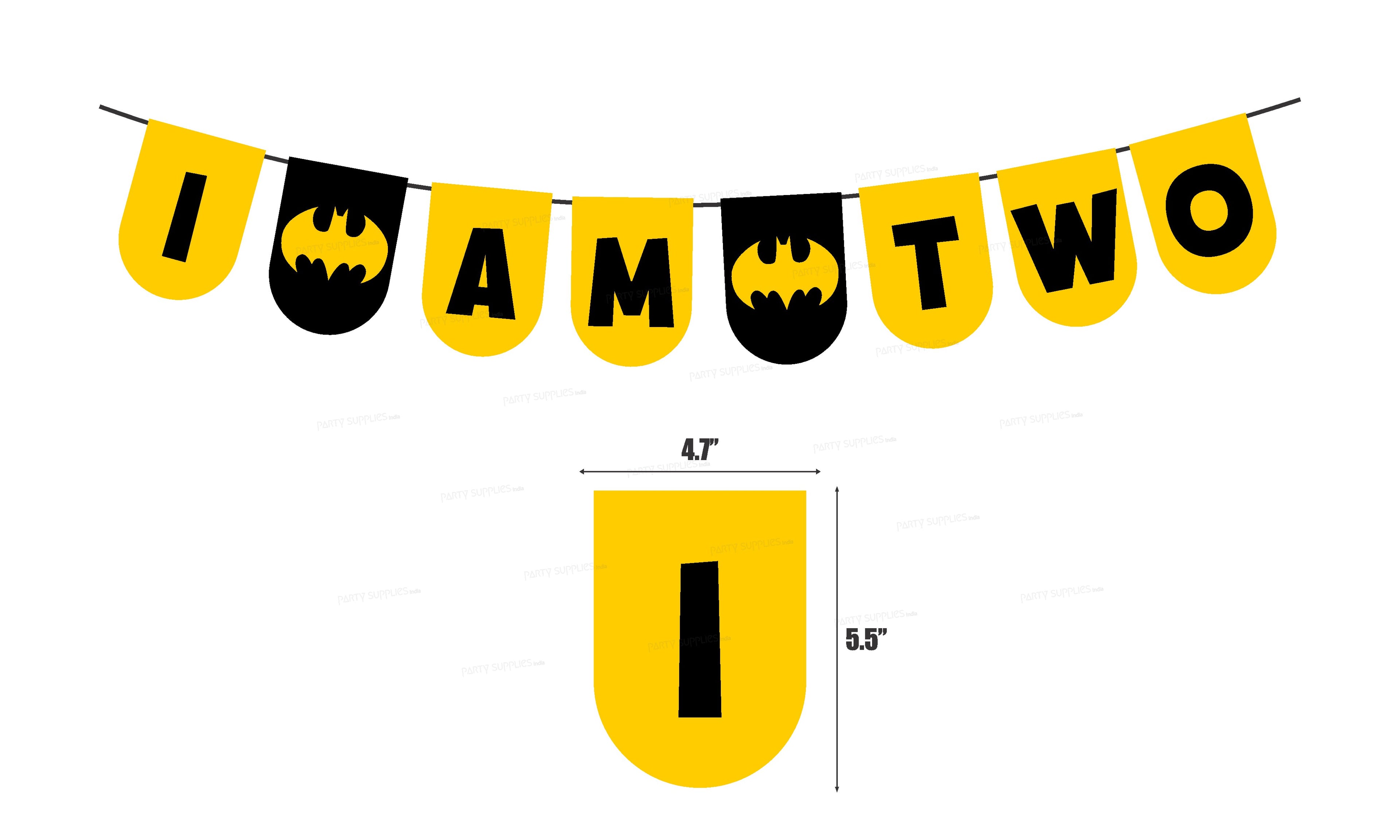 Batman Theme Customized with Baby Age Hanging